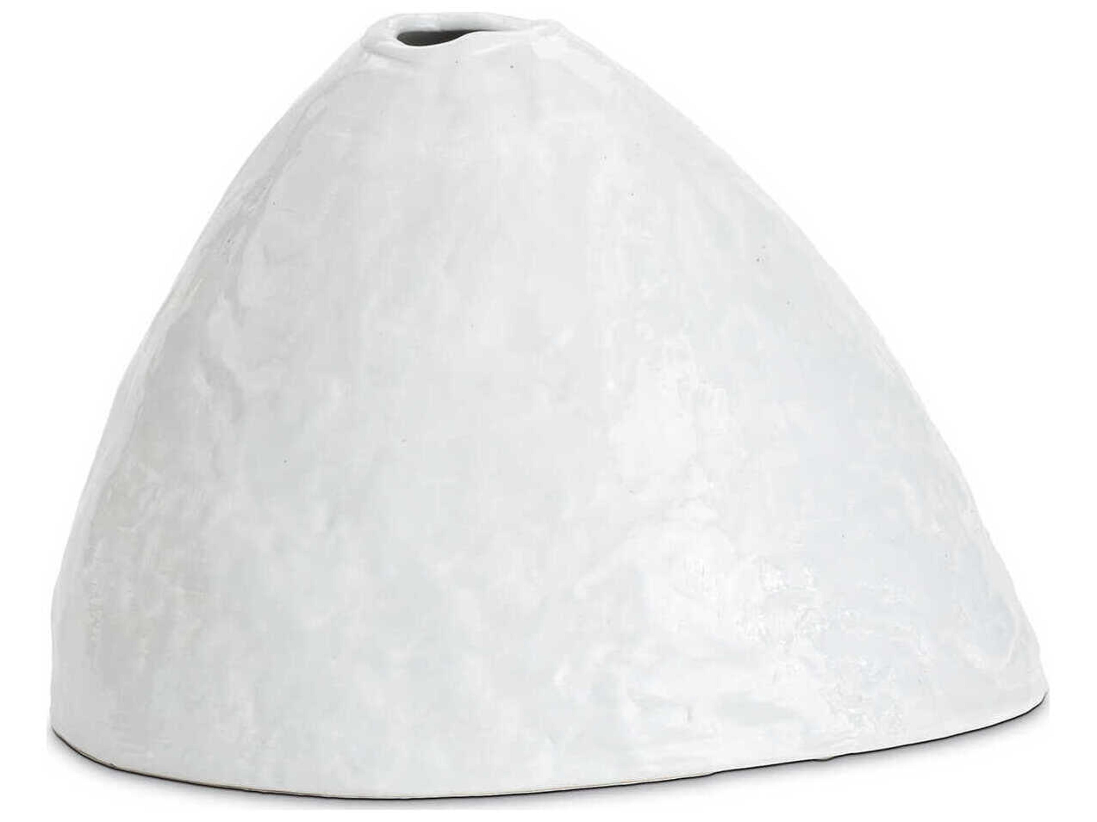 Atlas White Ceramic Vase