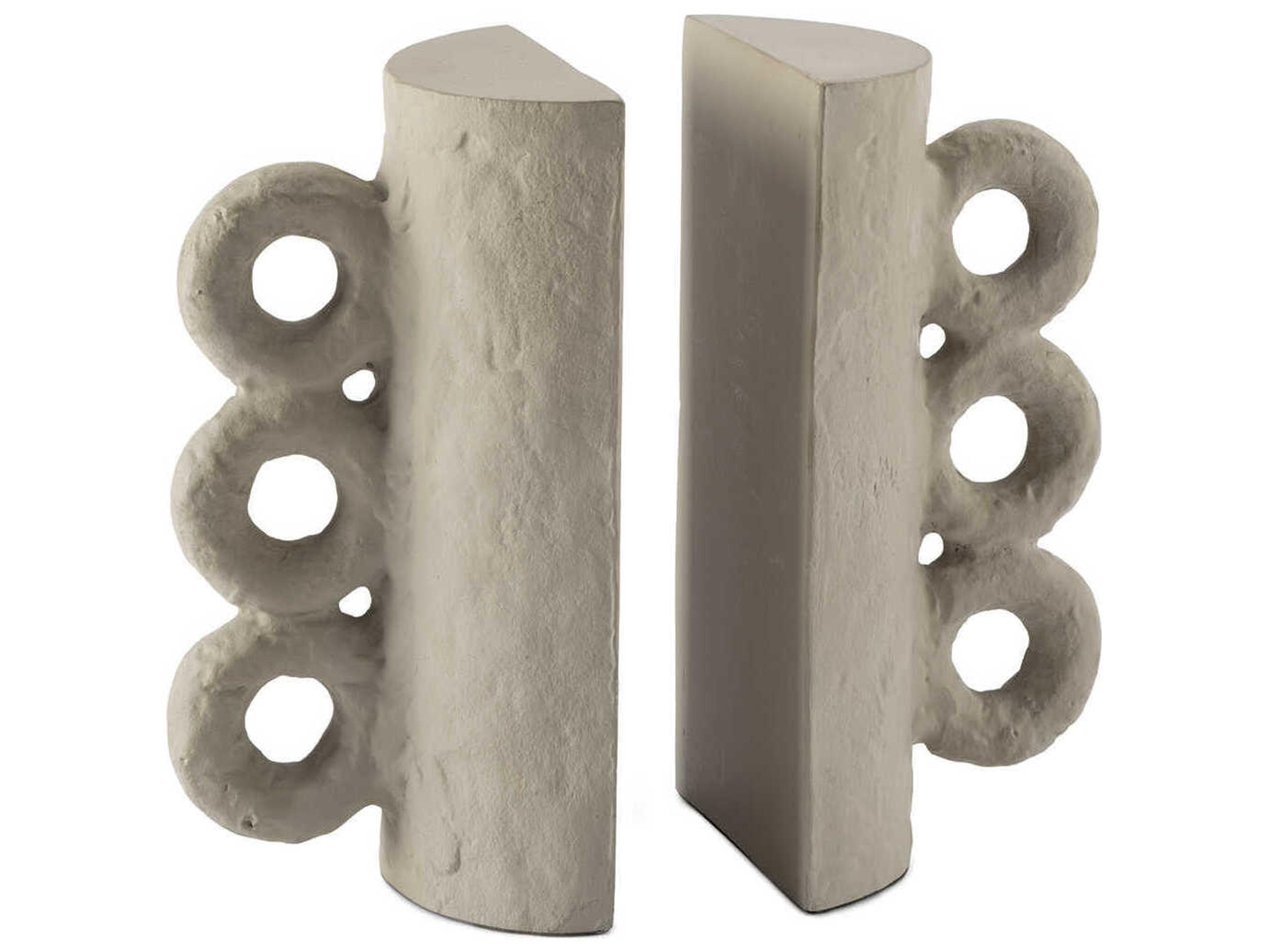 Chandra Grey Bookend Set