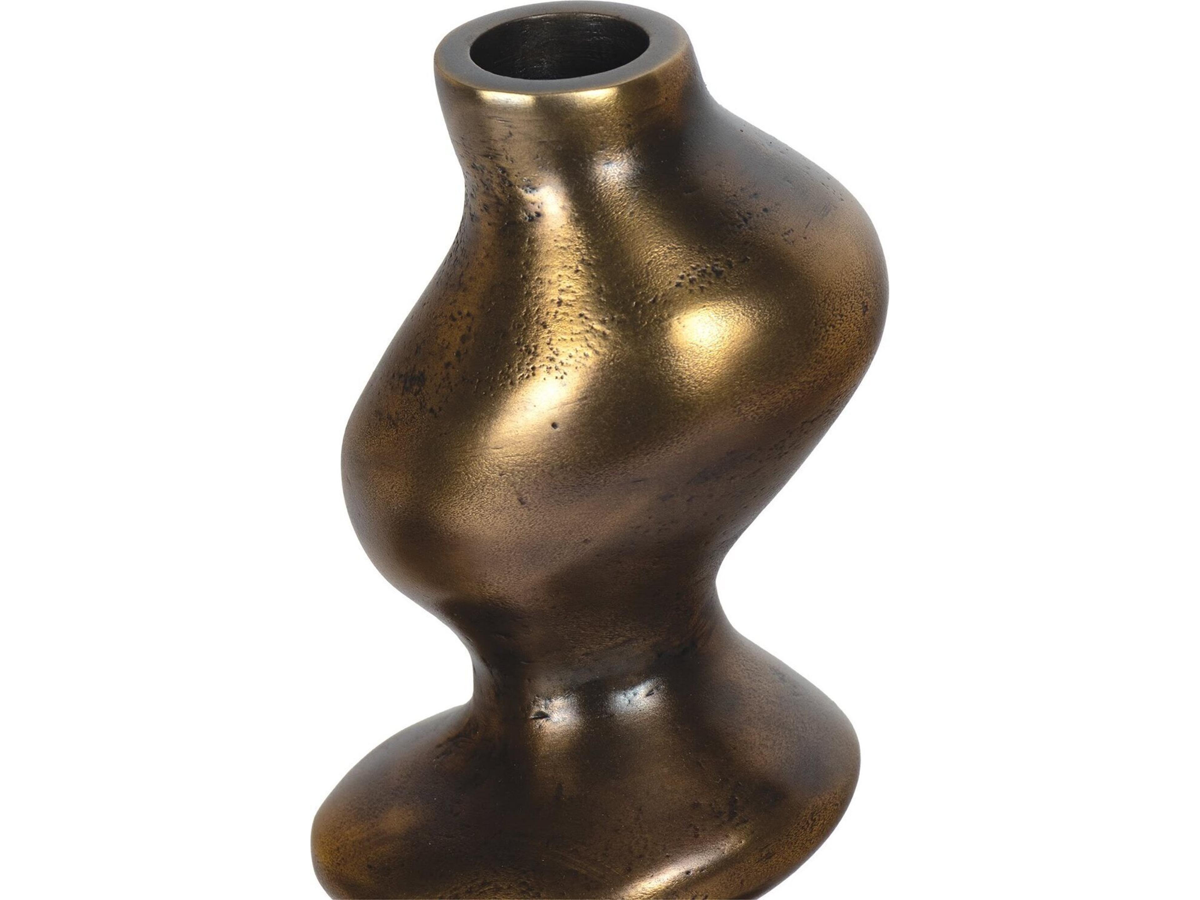 Regina Andrew Blobby Brass Candle Holder Set of 2