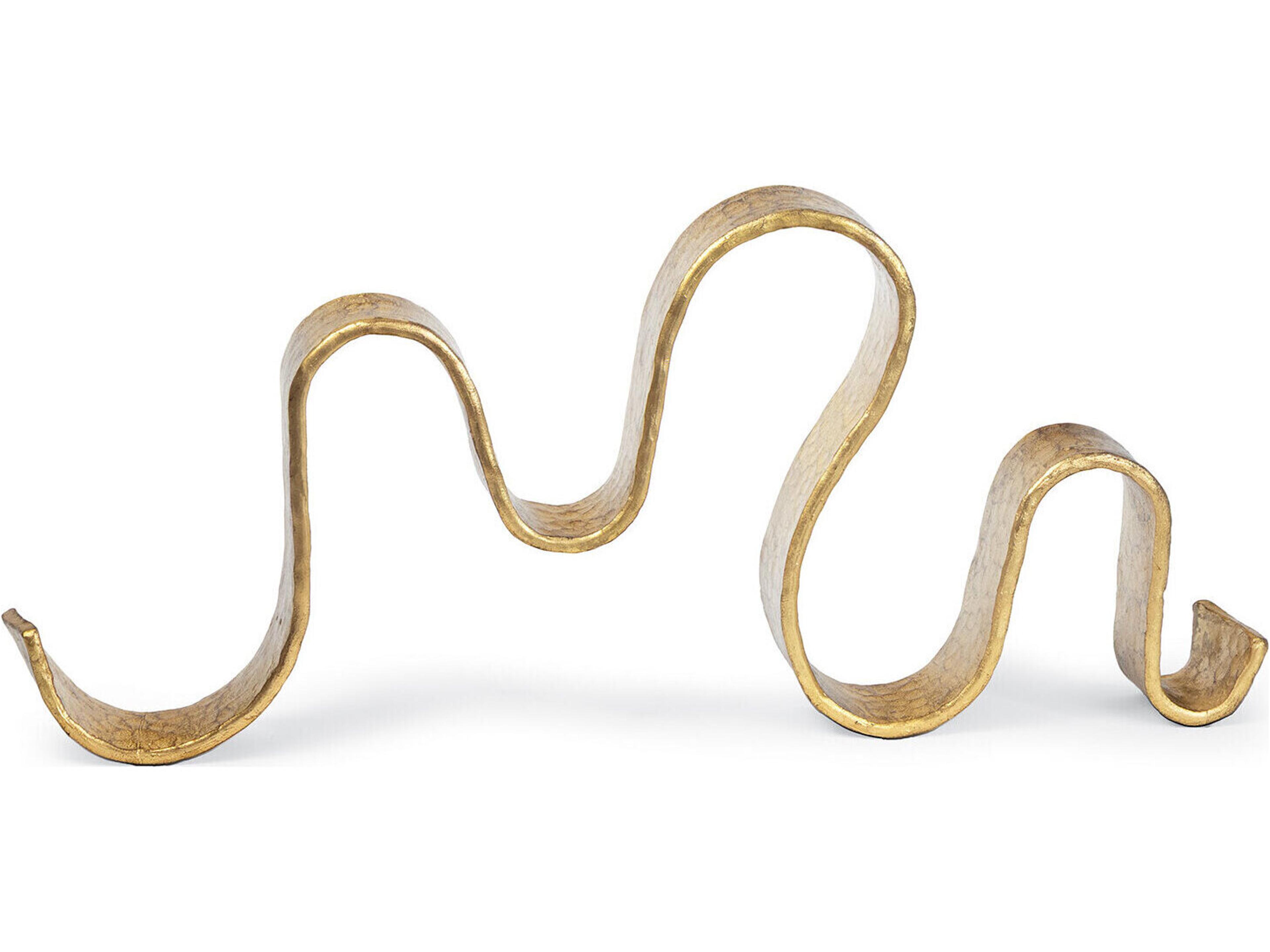 Regina Andrew Wave Gold Leaf Sculpture