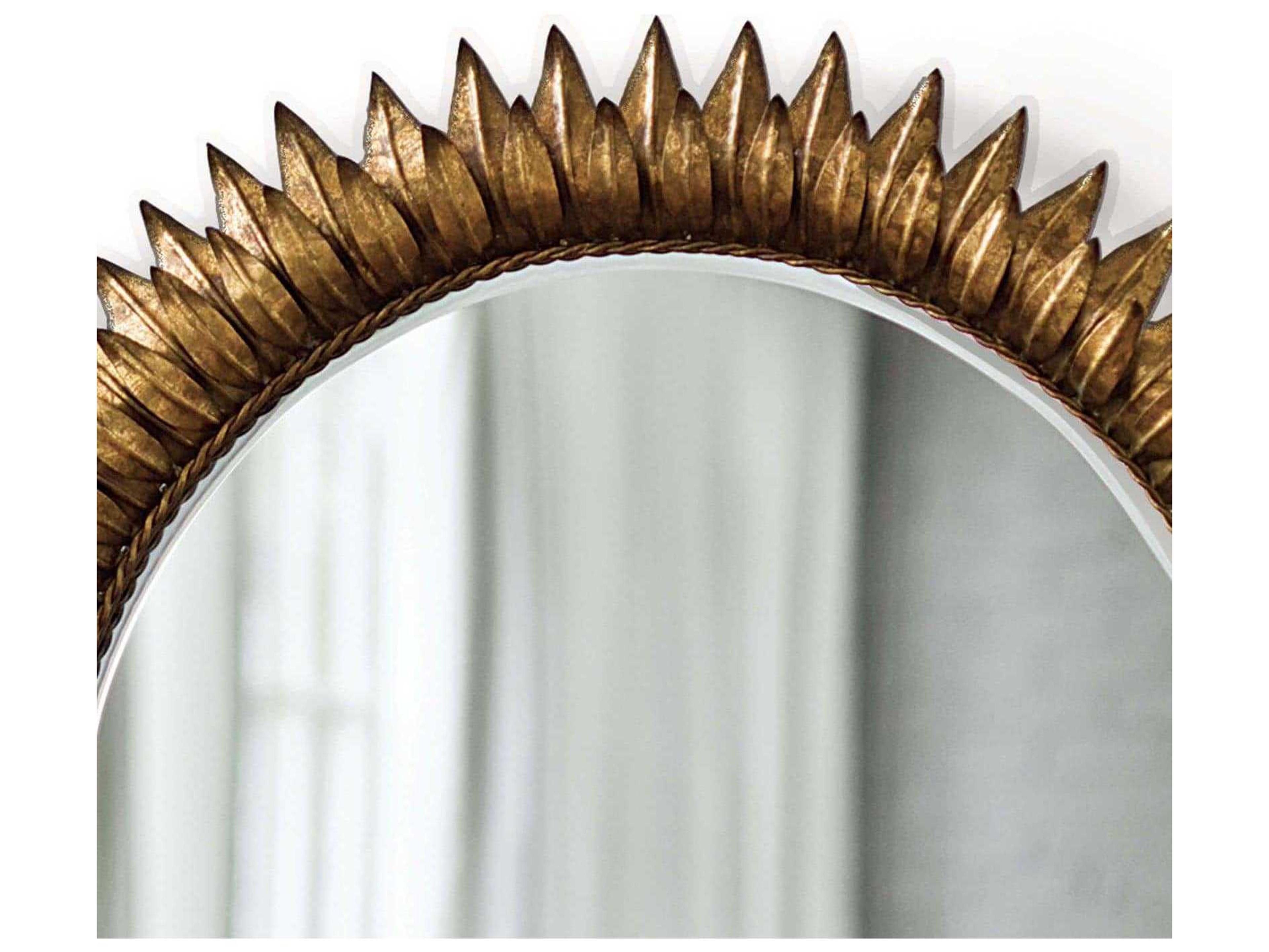 Regina Andrew Antique Gold Round Wall Mirror