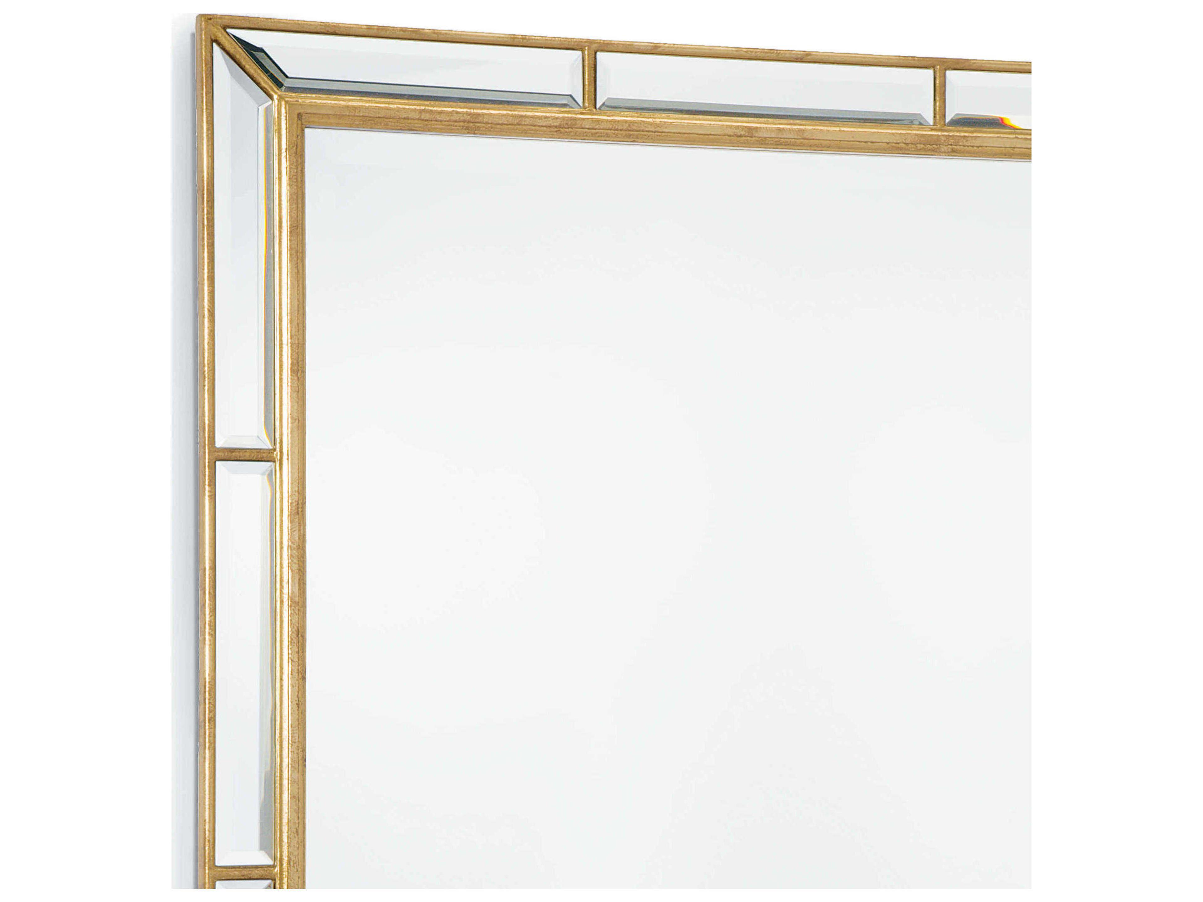 Regina Andrew Plaza Beveled Gold Leaf Rectangular Wall Mirror