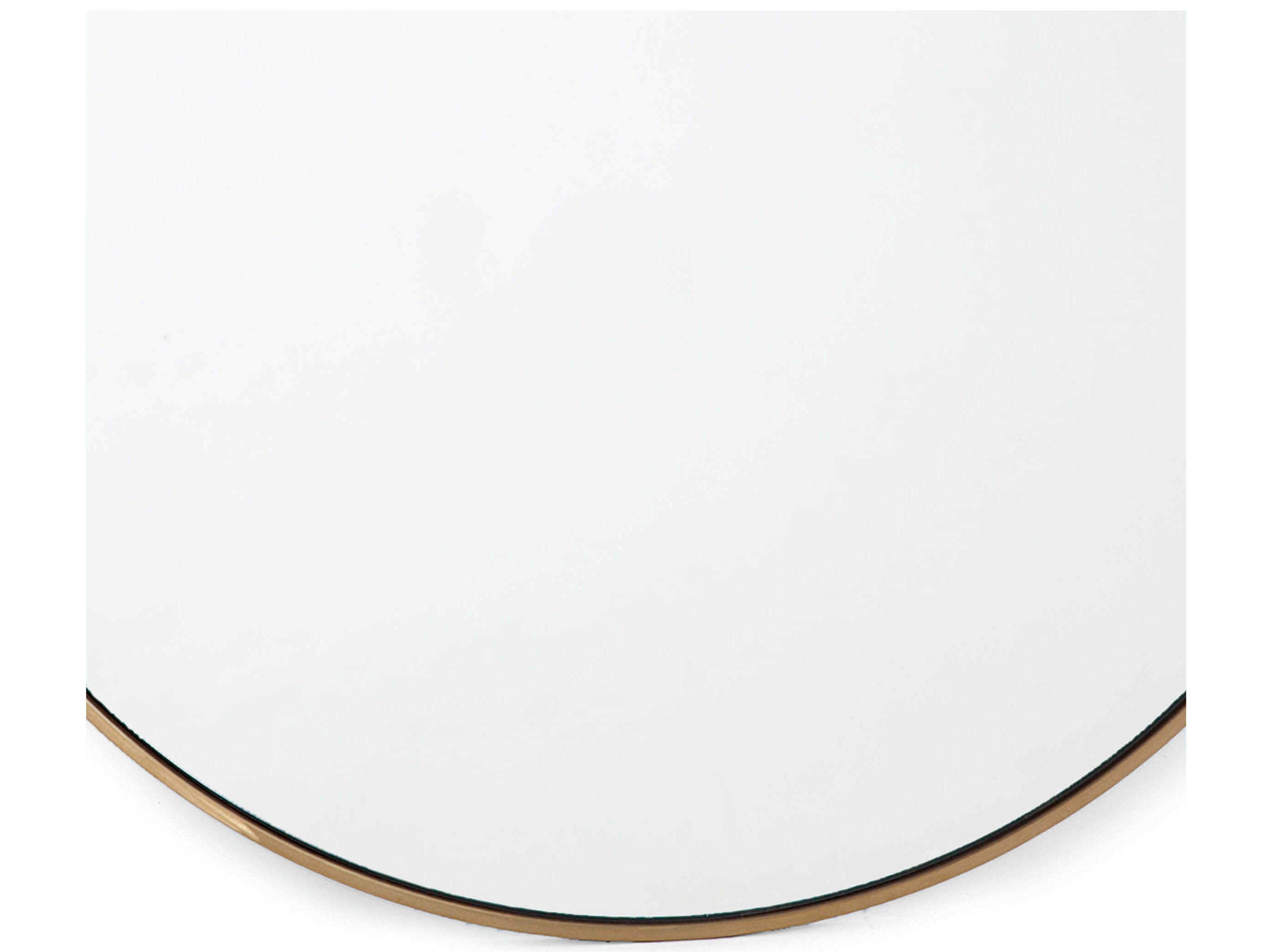 Regina Andrew Polished Brass Round Wall Mirror