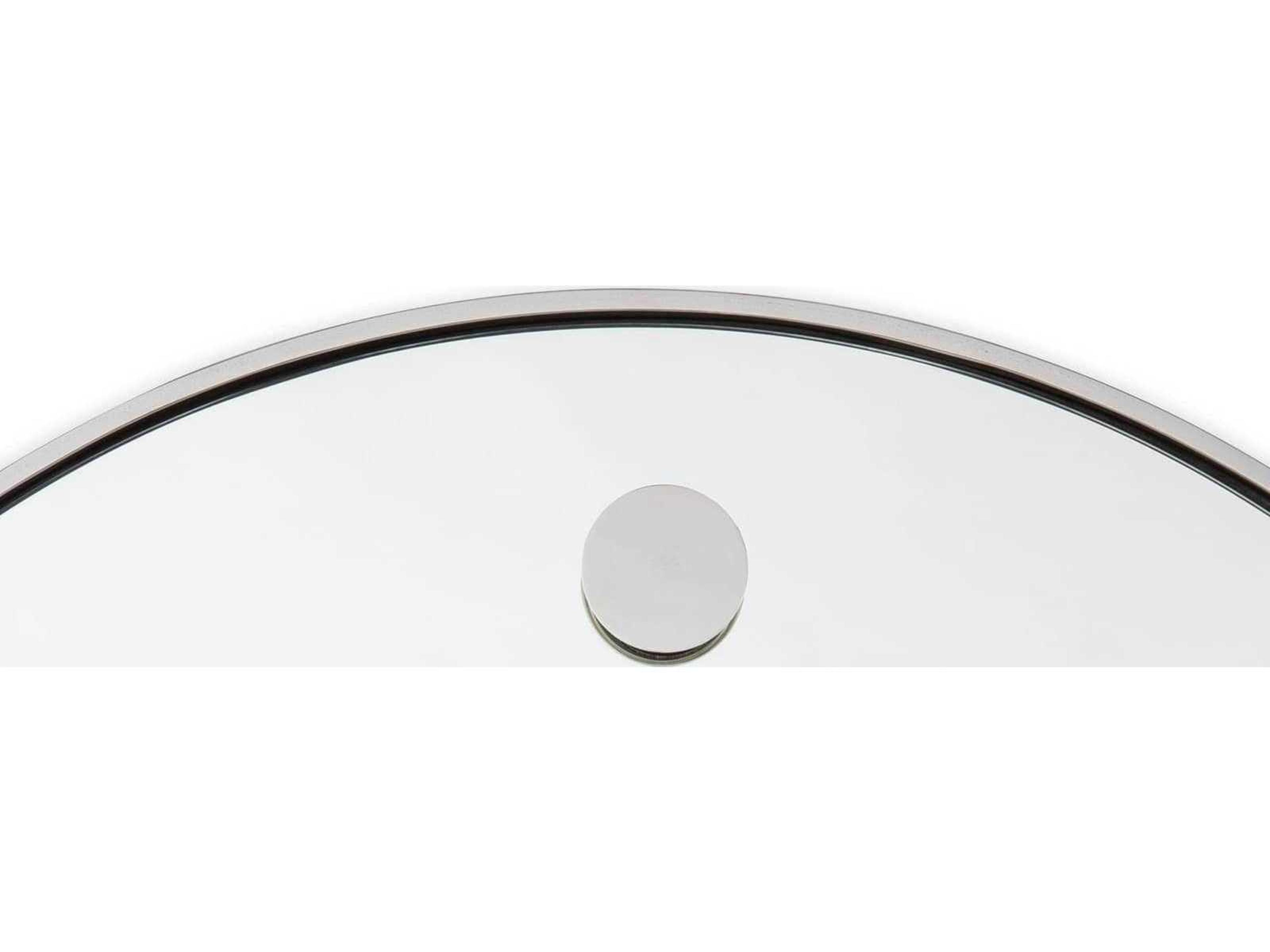 Regina Andrew Polished Nickel Round Wall Mirror