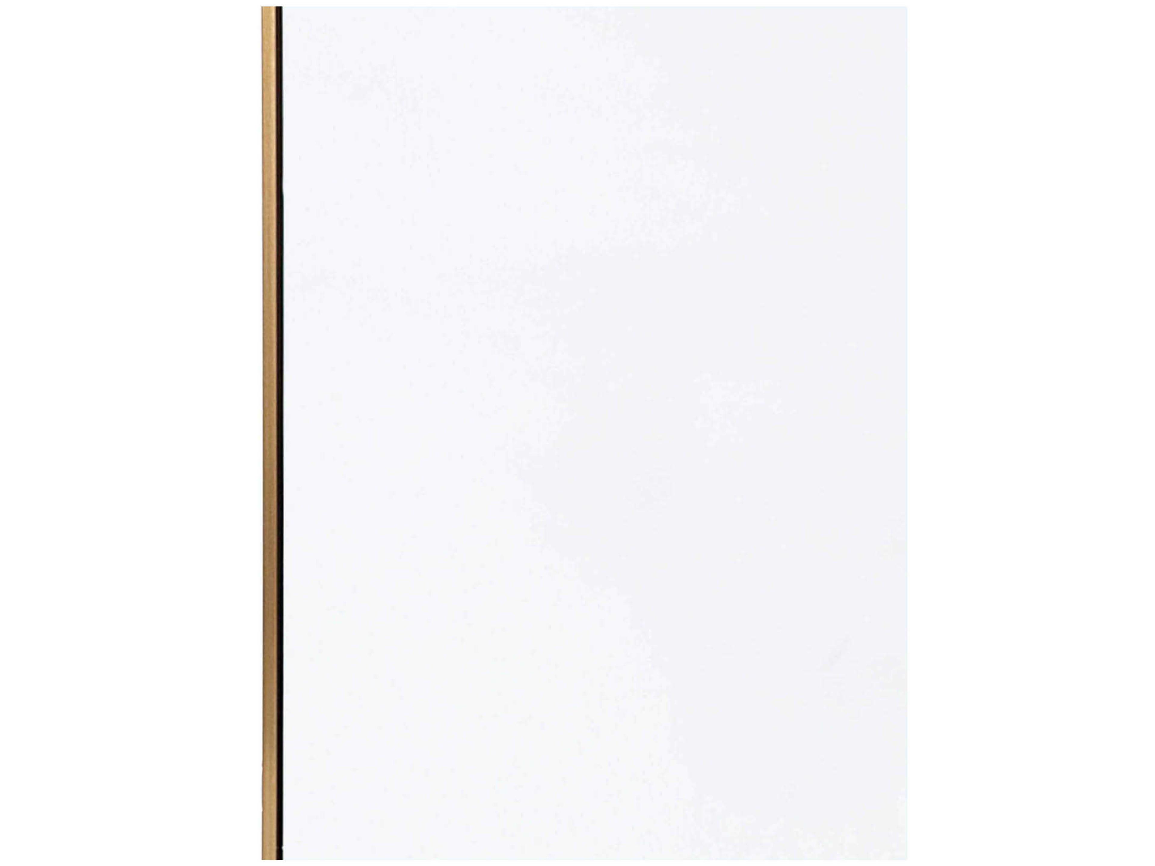 Regina Andrew Polished Brass Rectangular Wall Mirror