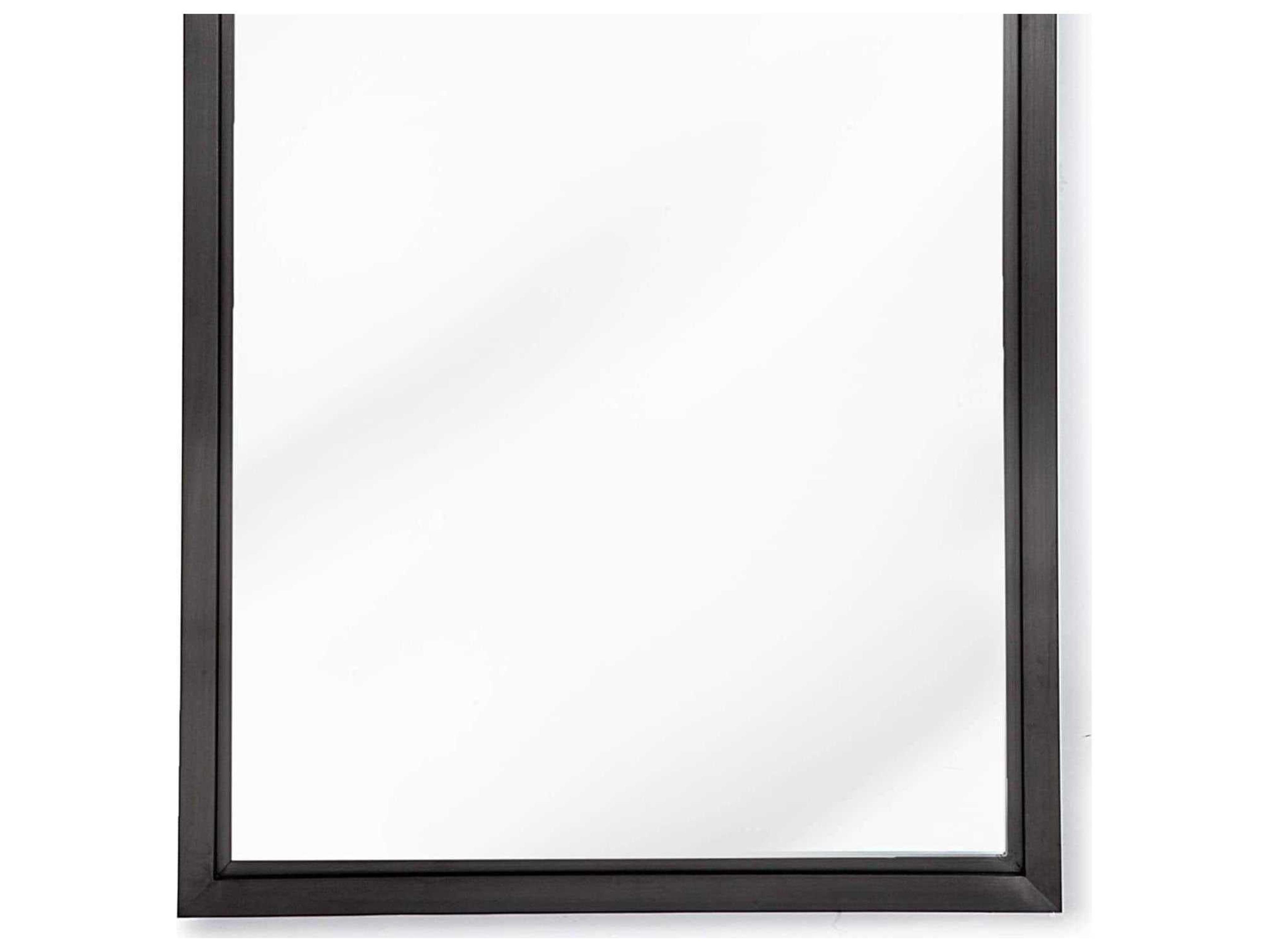 Regina Andrew Blackened Steel Rectangular Wall Mirror