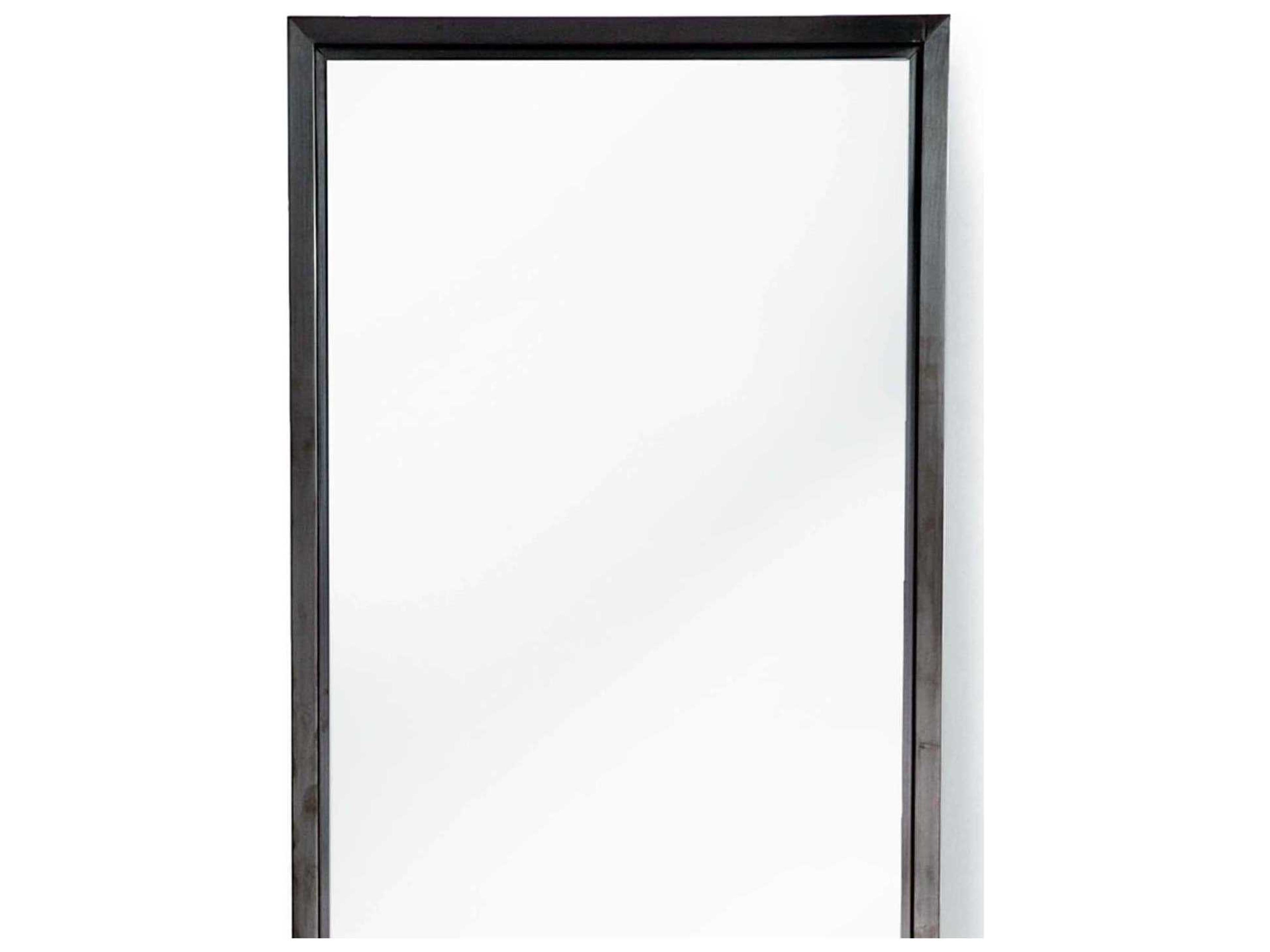 Regina Andrew Blackened Steel Rectangular Wall Mirror