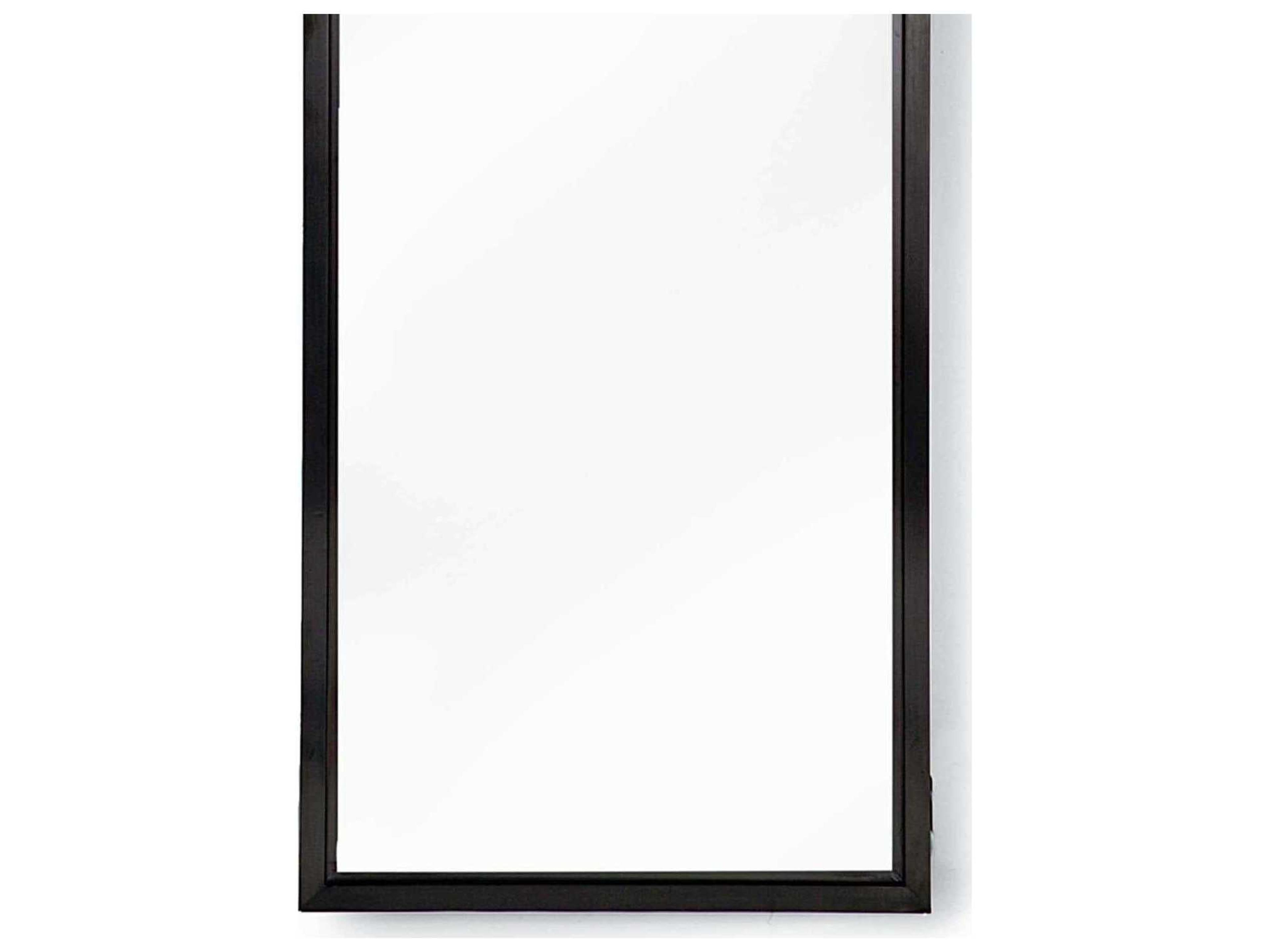 Regina Andrew Blackened Steel Rectangular Wall Mirror