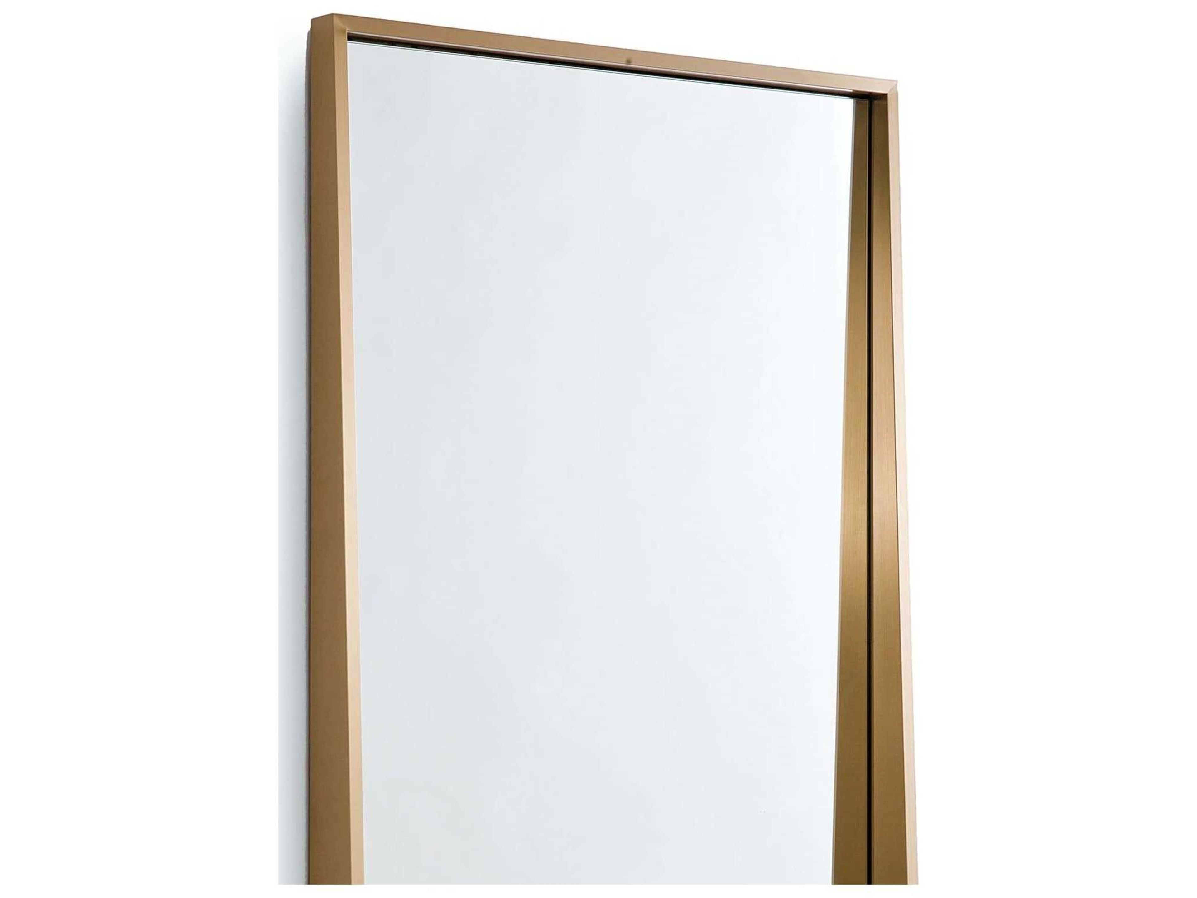 Regina Andrew Gunner Brass Rectangular Wall Mirror