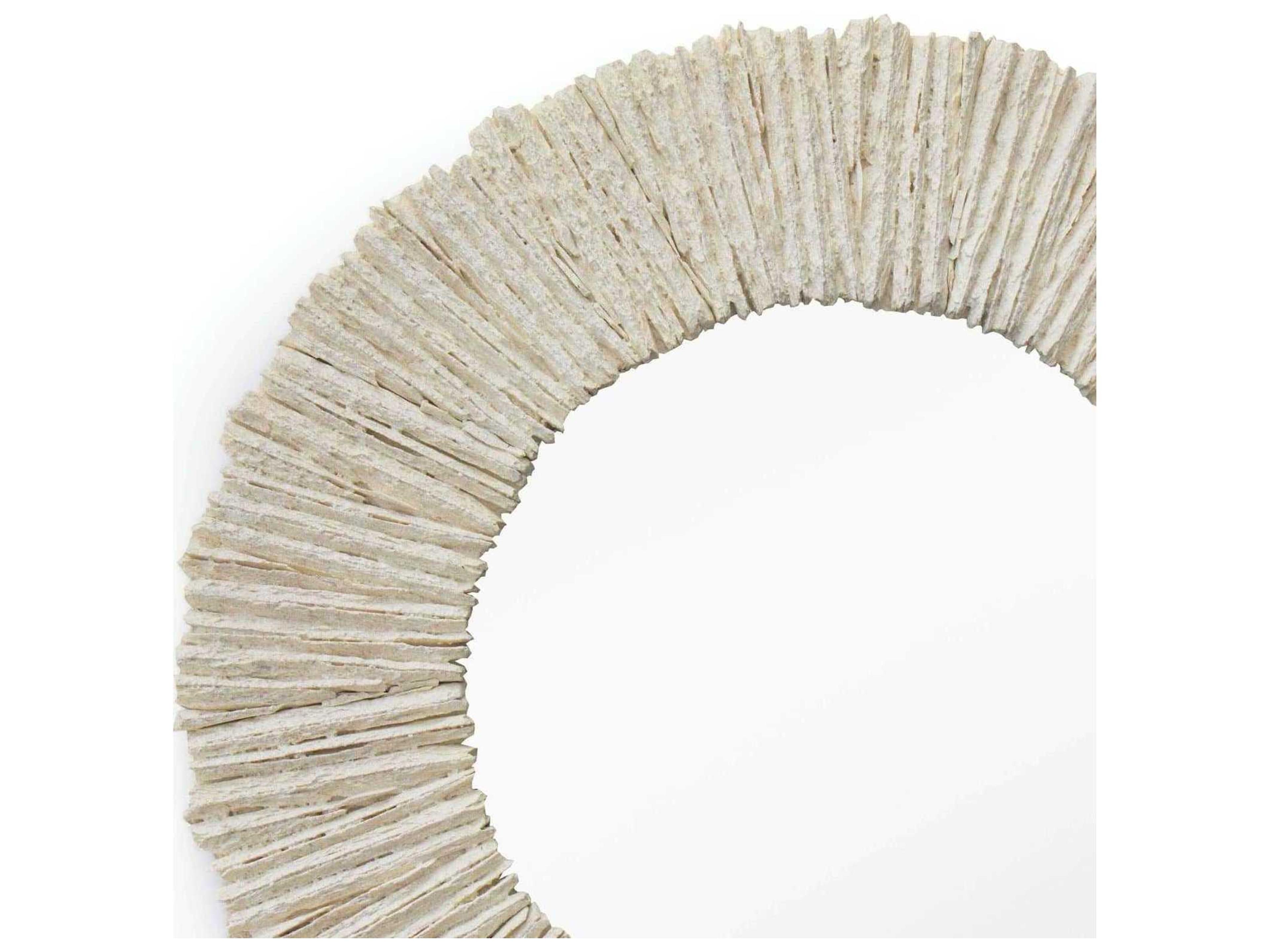 Regina Andrew Slate Natural Round Wall Mirror