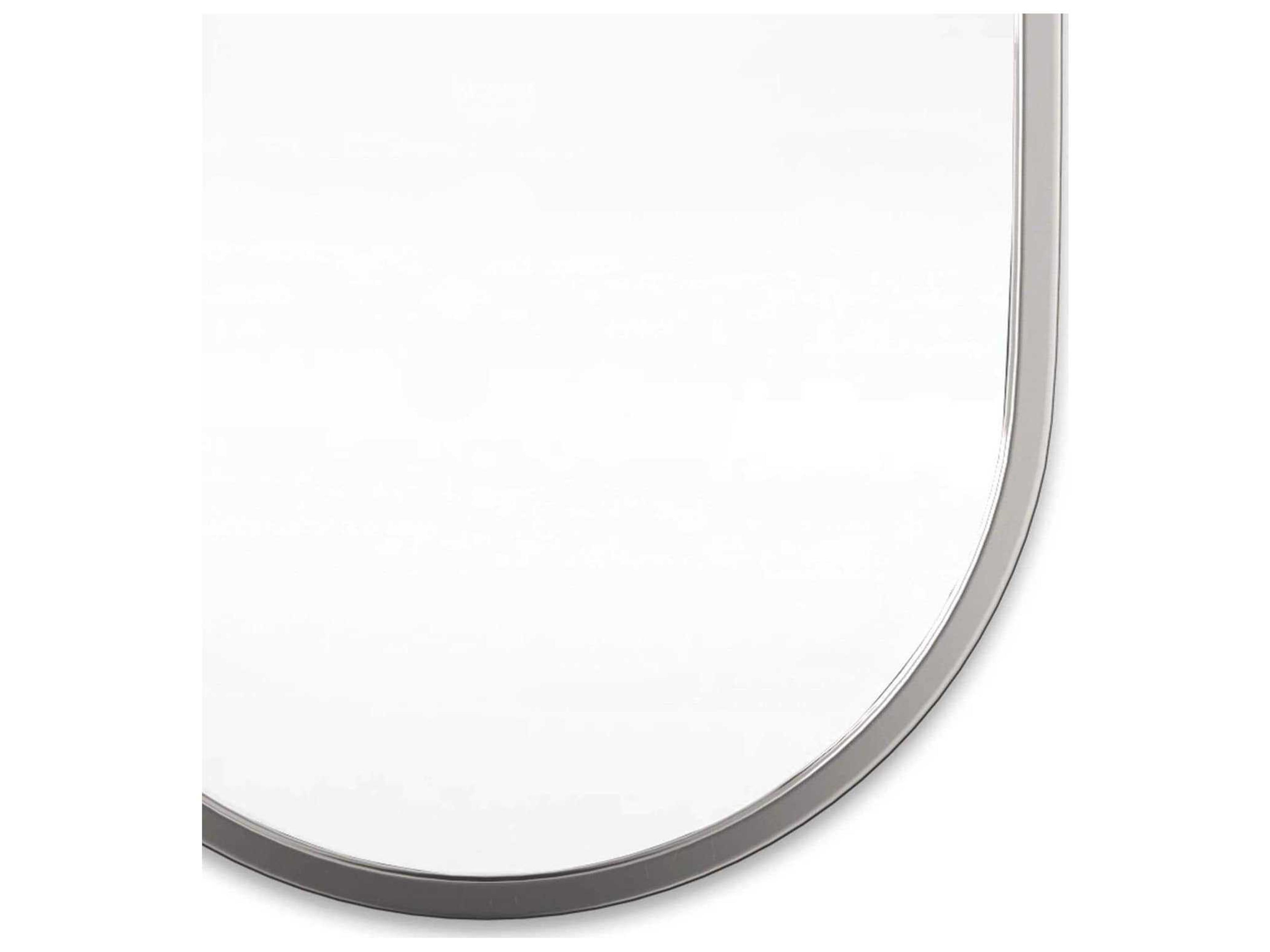 Regina Andrew Canal Polished Nickel Oval Wall Mirror