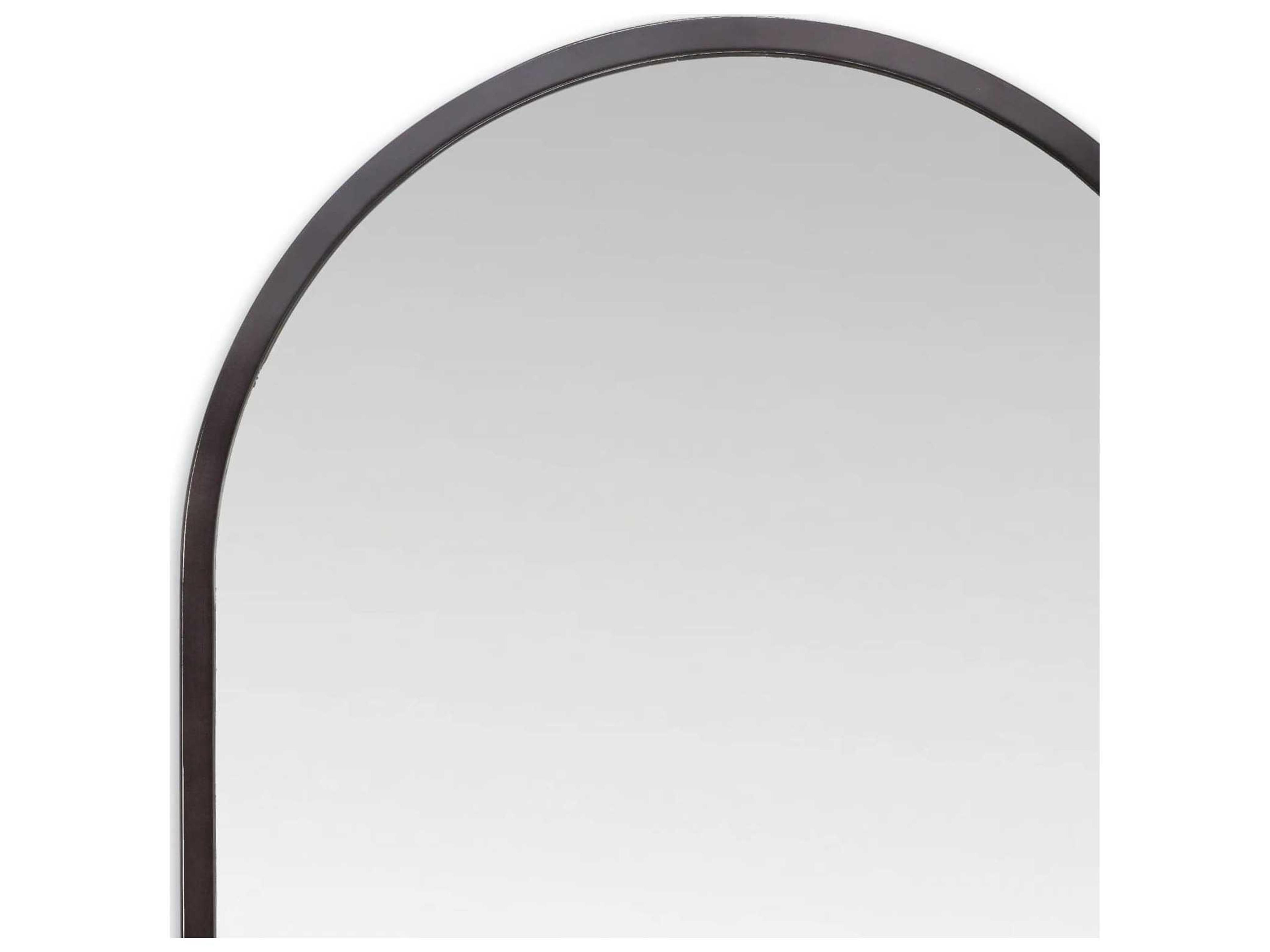 Regina Andrew Canal Blackened Steel Oval Wall Mirror