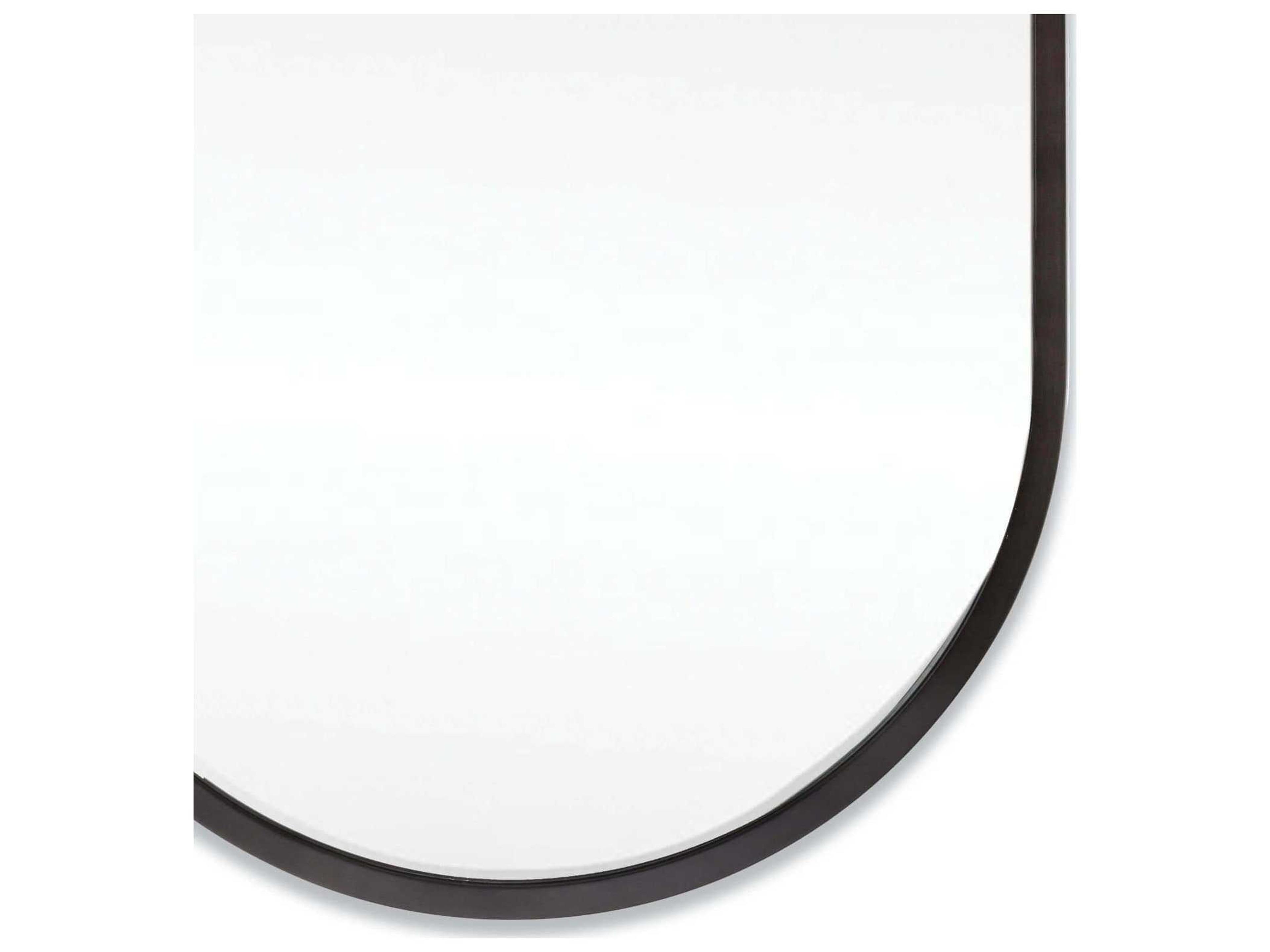 Regina Andrew Canal Blackened Steel Oval Wall Mirror