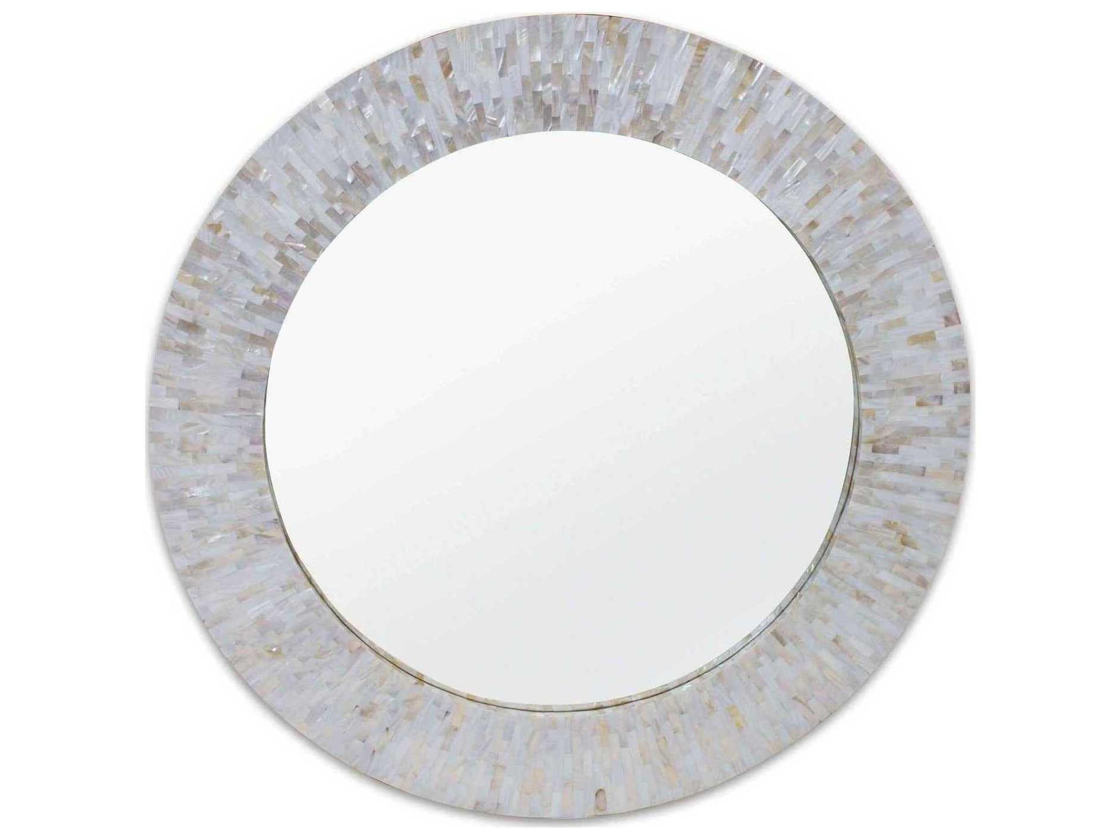 Chantal Natural Round Wall Mirror