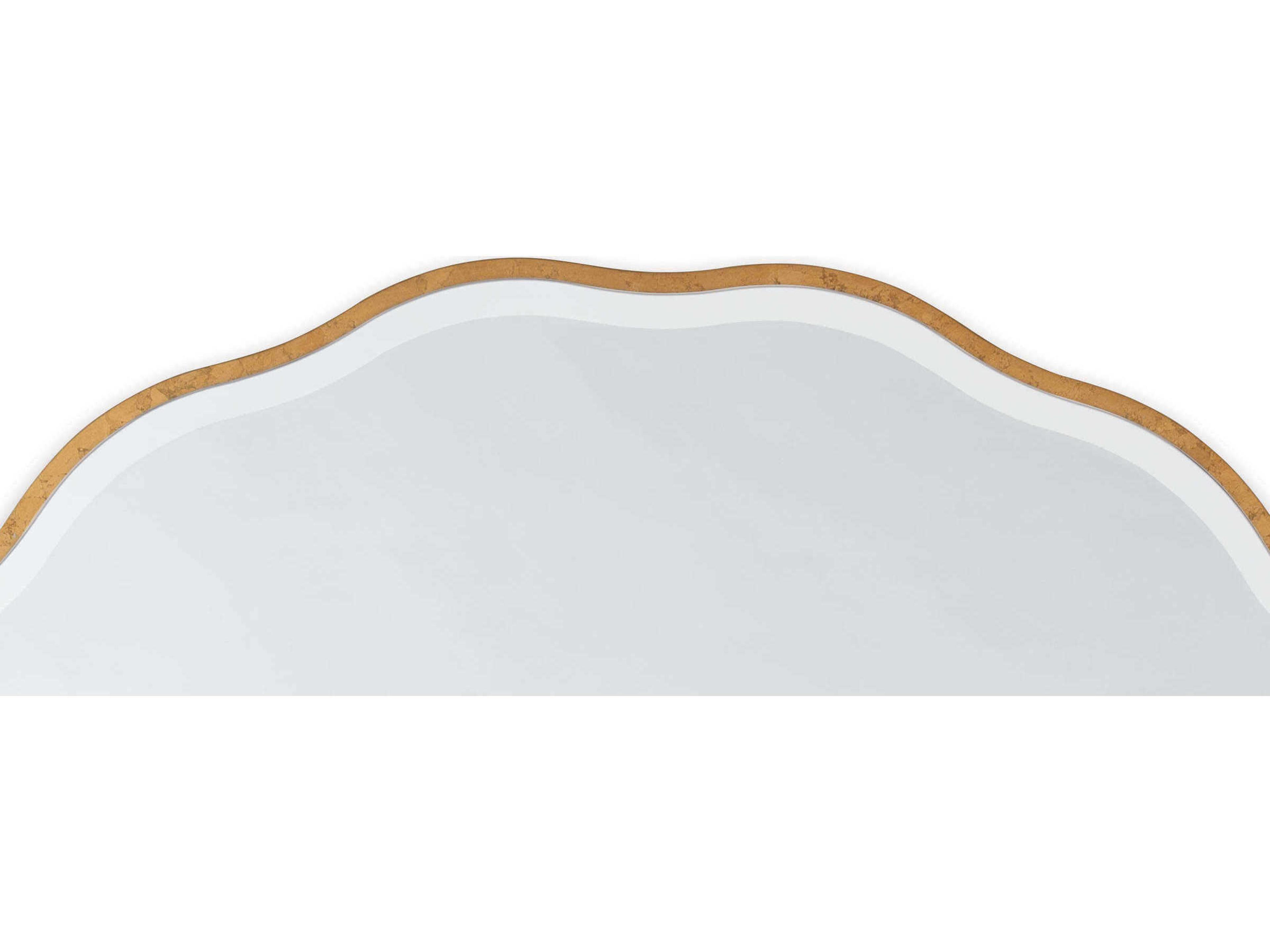 Regina Andrew Gold Leaf Round Wall Mirror