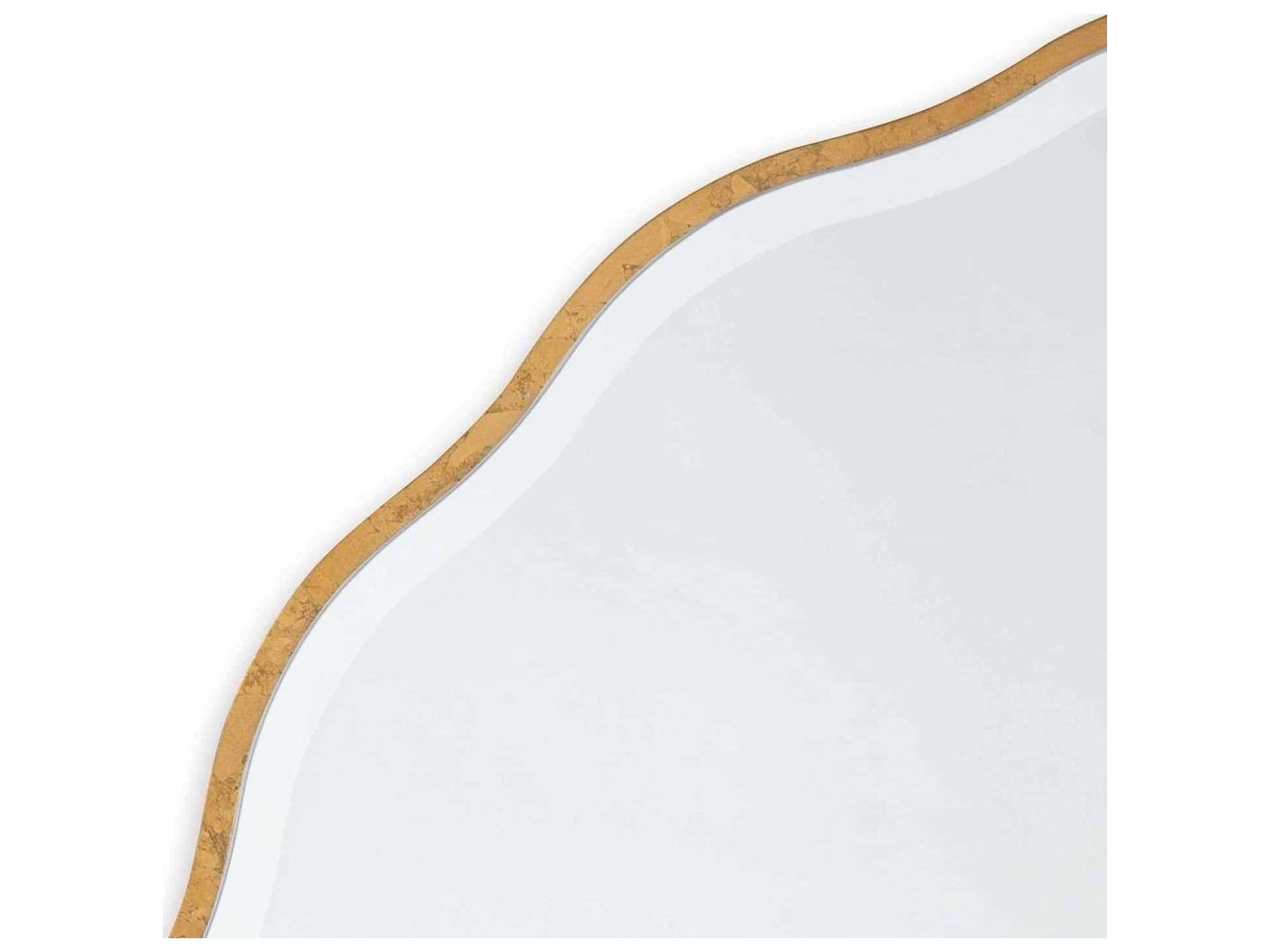 Regina Andrew Gold Leaf Round Wall Mirror