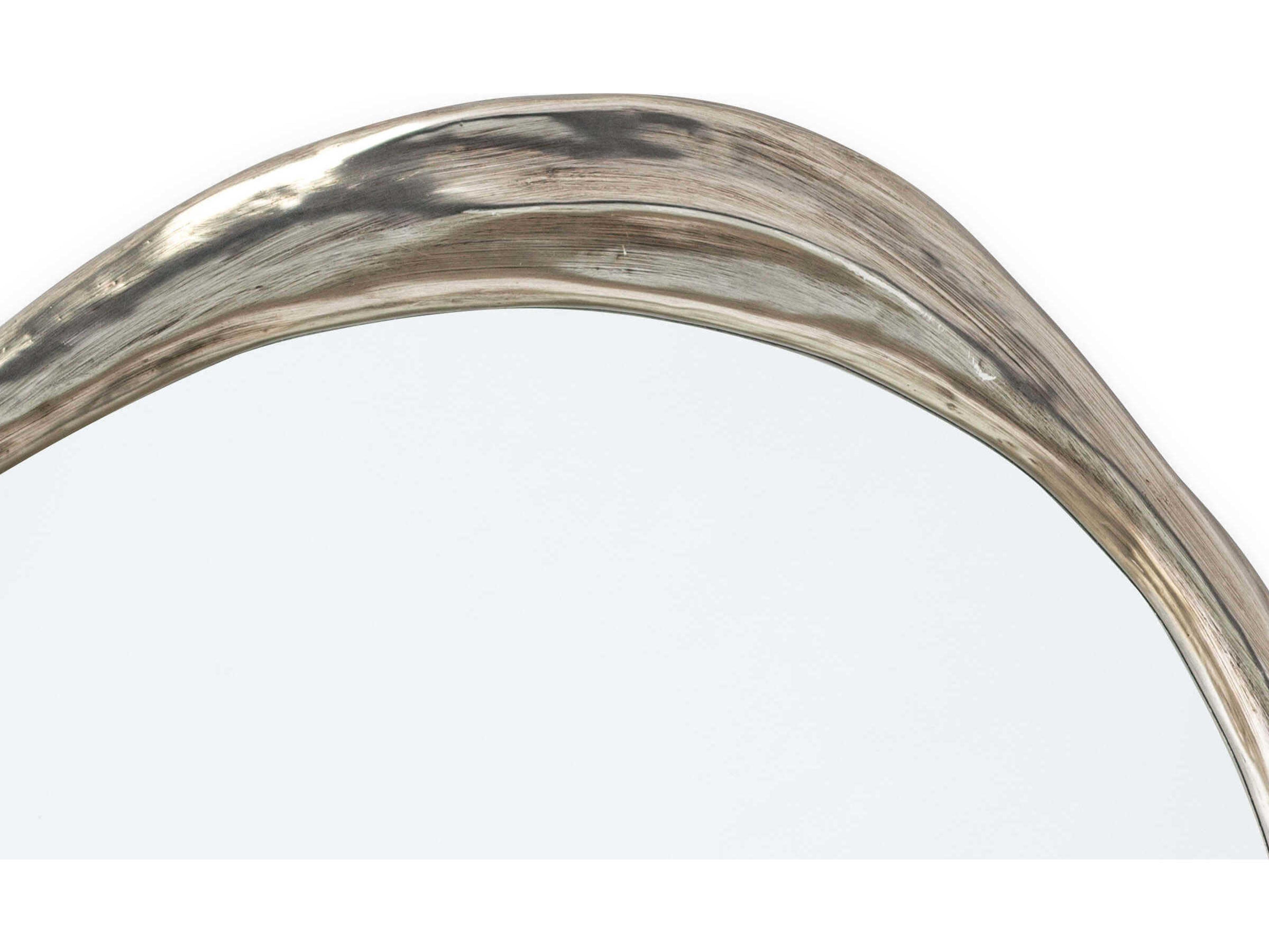 Regina Andrew Ibiza Antique Silver Round Wall Mirror