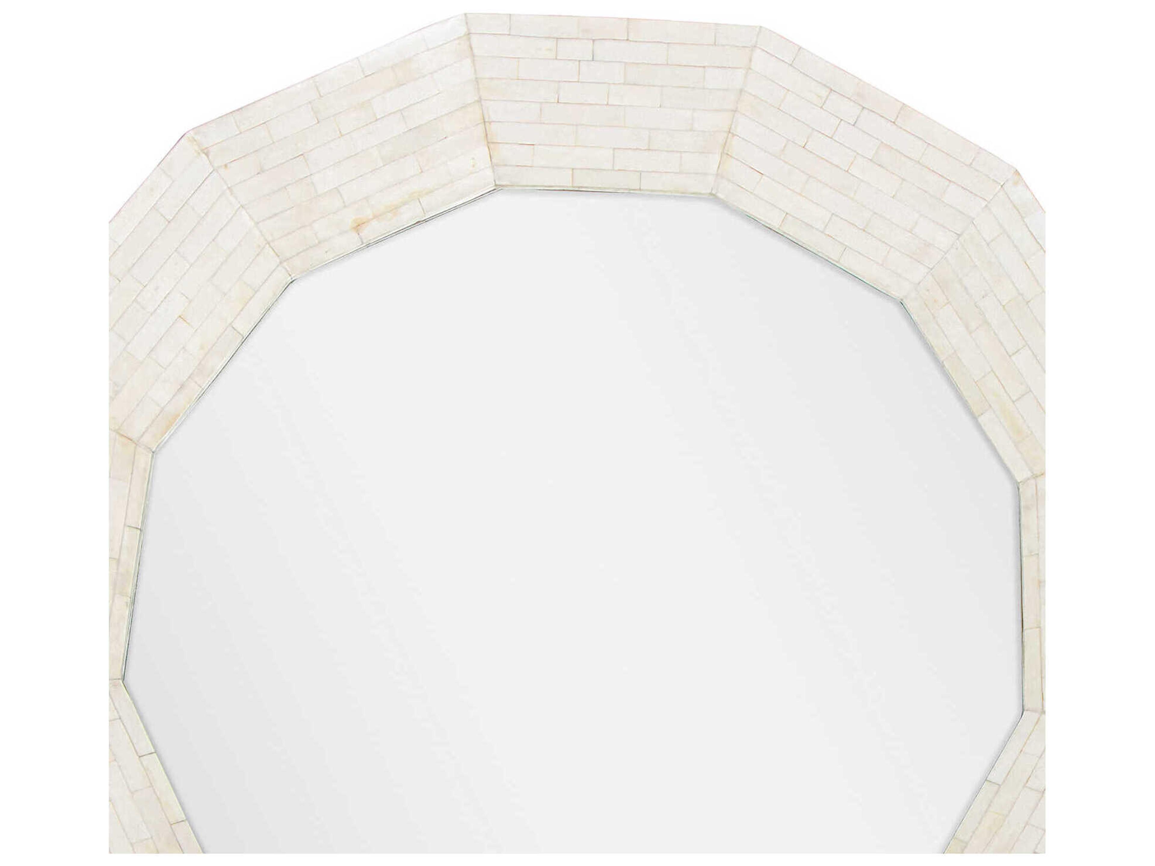 Regina Andrew Ares Natural Bone Round Wall Mirror