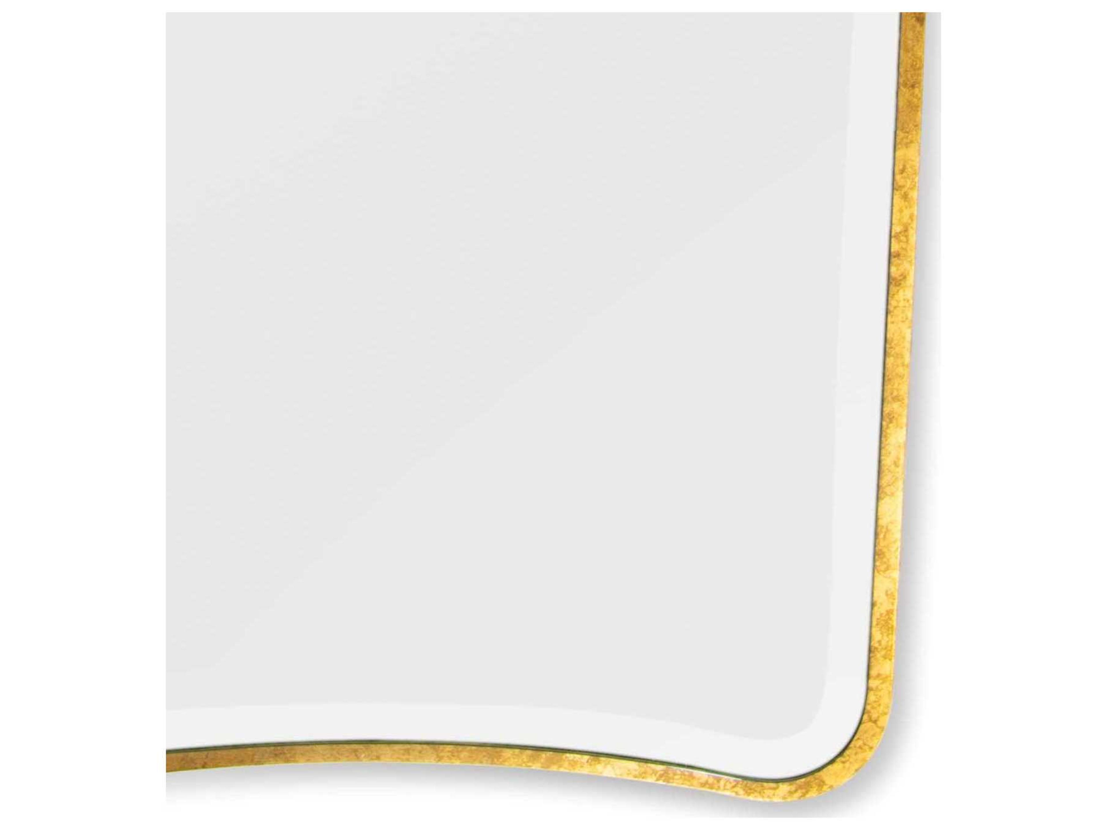 Regina Andrew Gold Leaf Rectangular Wall Mirror