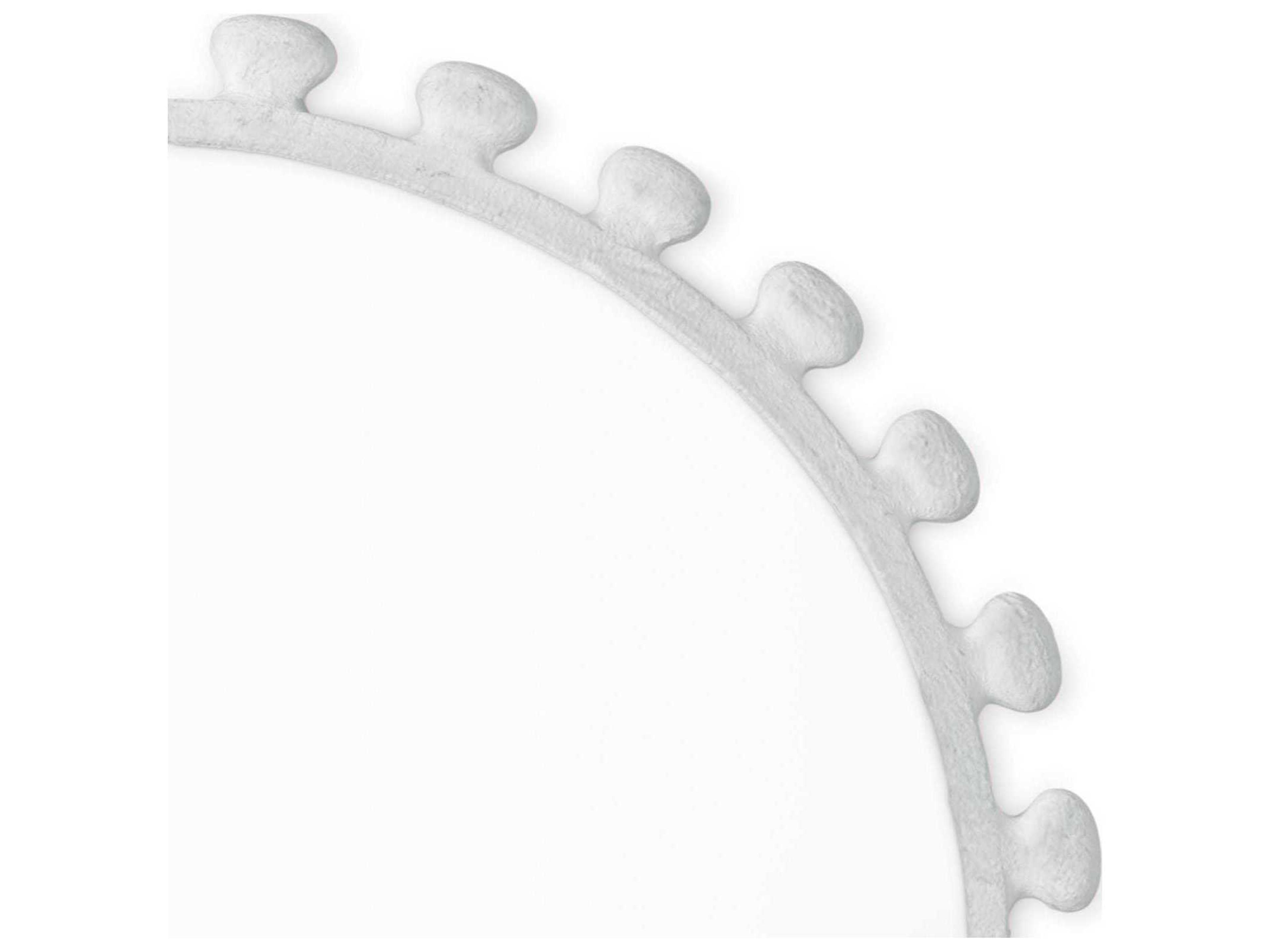 Regina Andrew Sanya White Round Wall Mirror