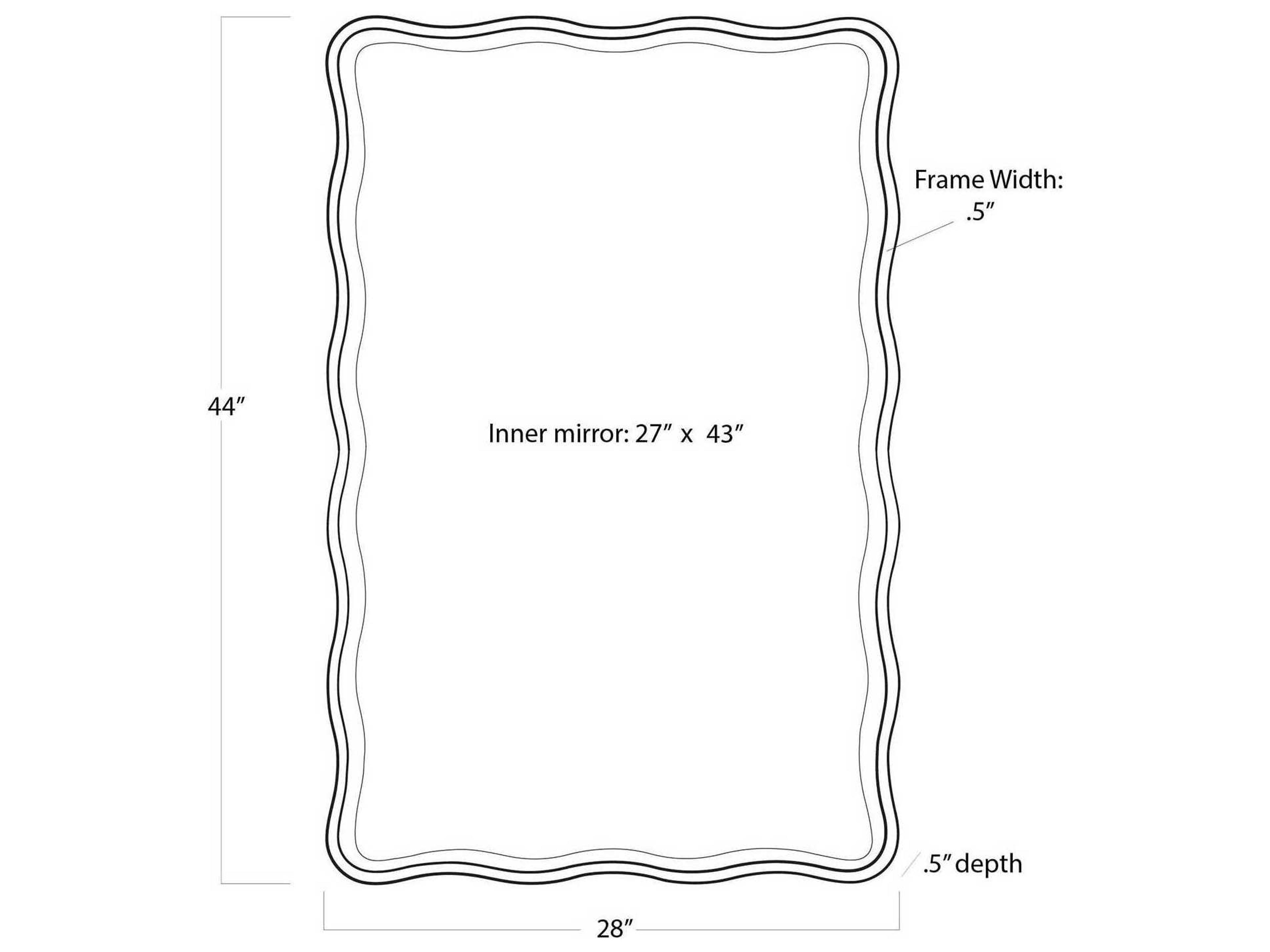Regina Andrew Gold Leaf Rectangular Wall Mirror