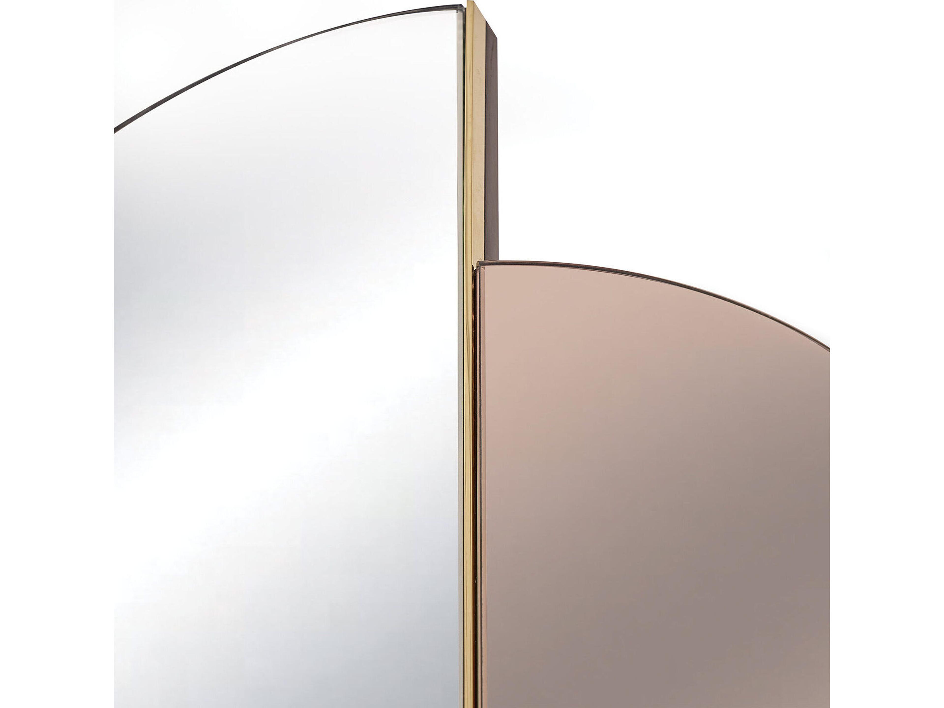 Regina Andrew Iris Gold Clear Wall Mirror Vertical