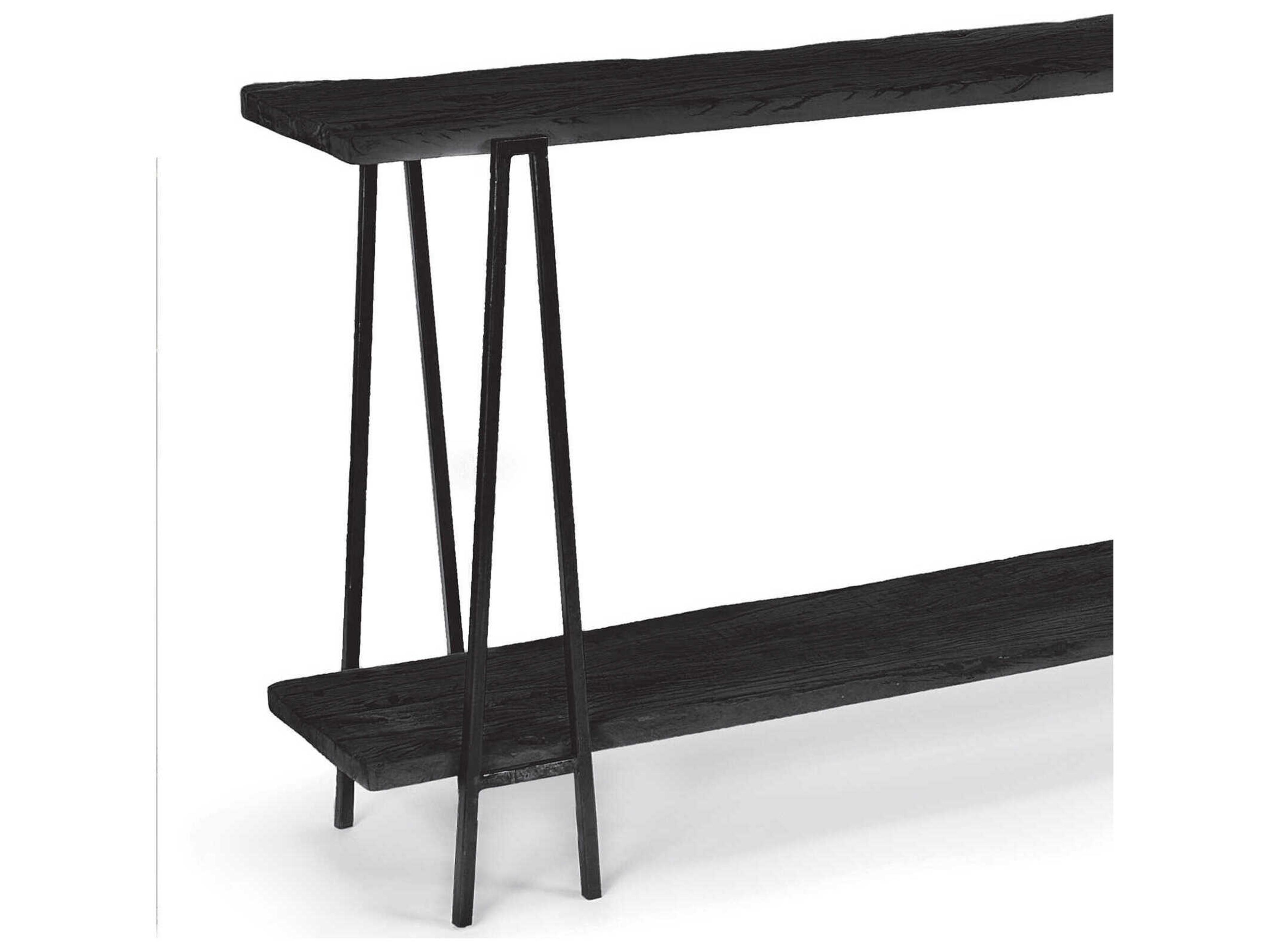 Regina Andrew Ash Rectangular Wood Black Console Table