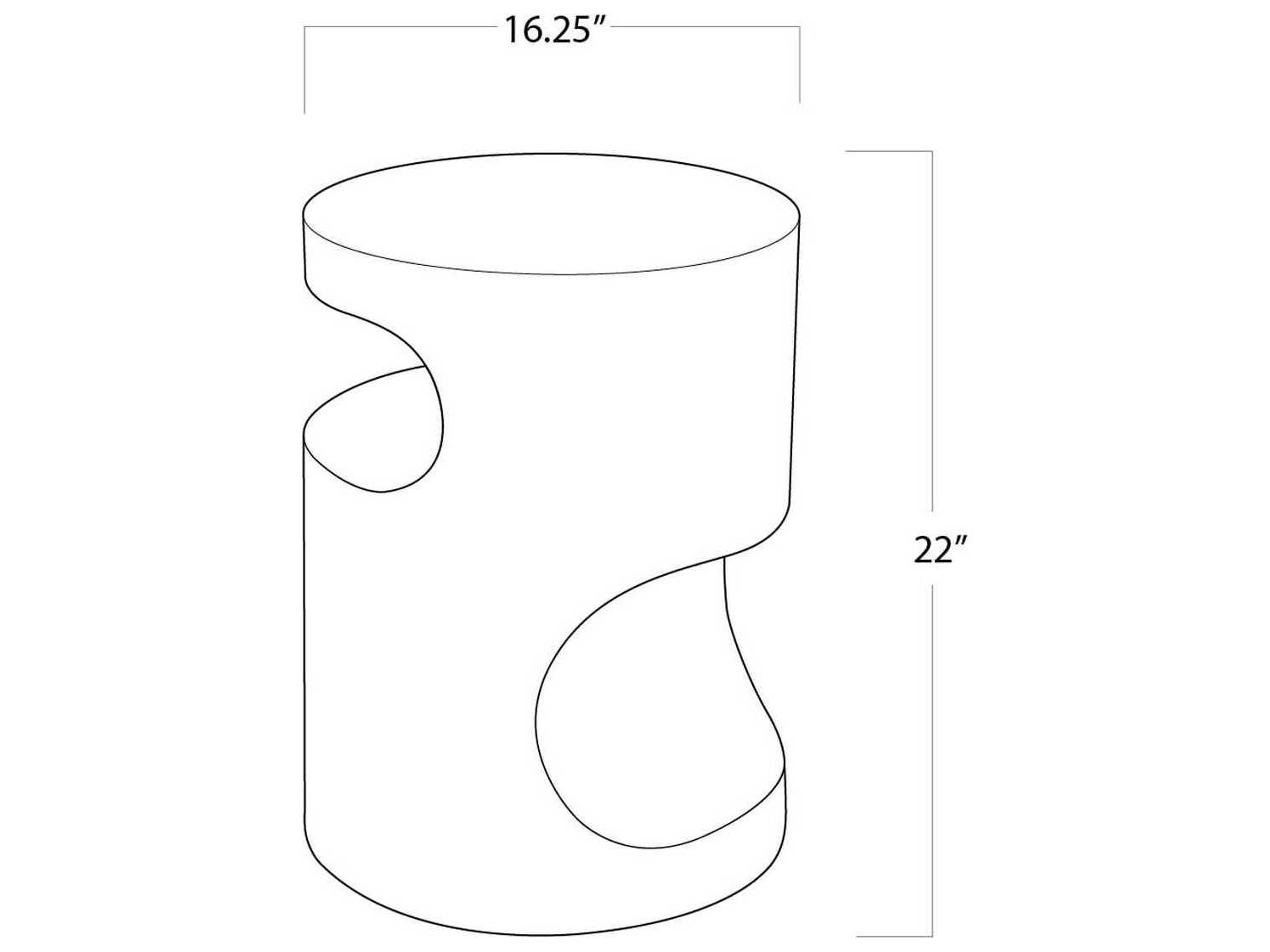 Regina Andrew Nathan Round Metal Brass End Table