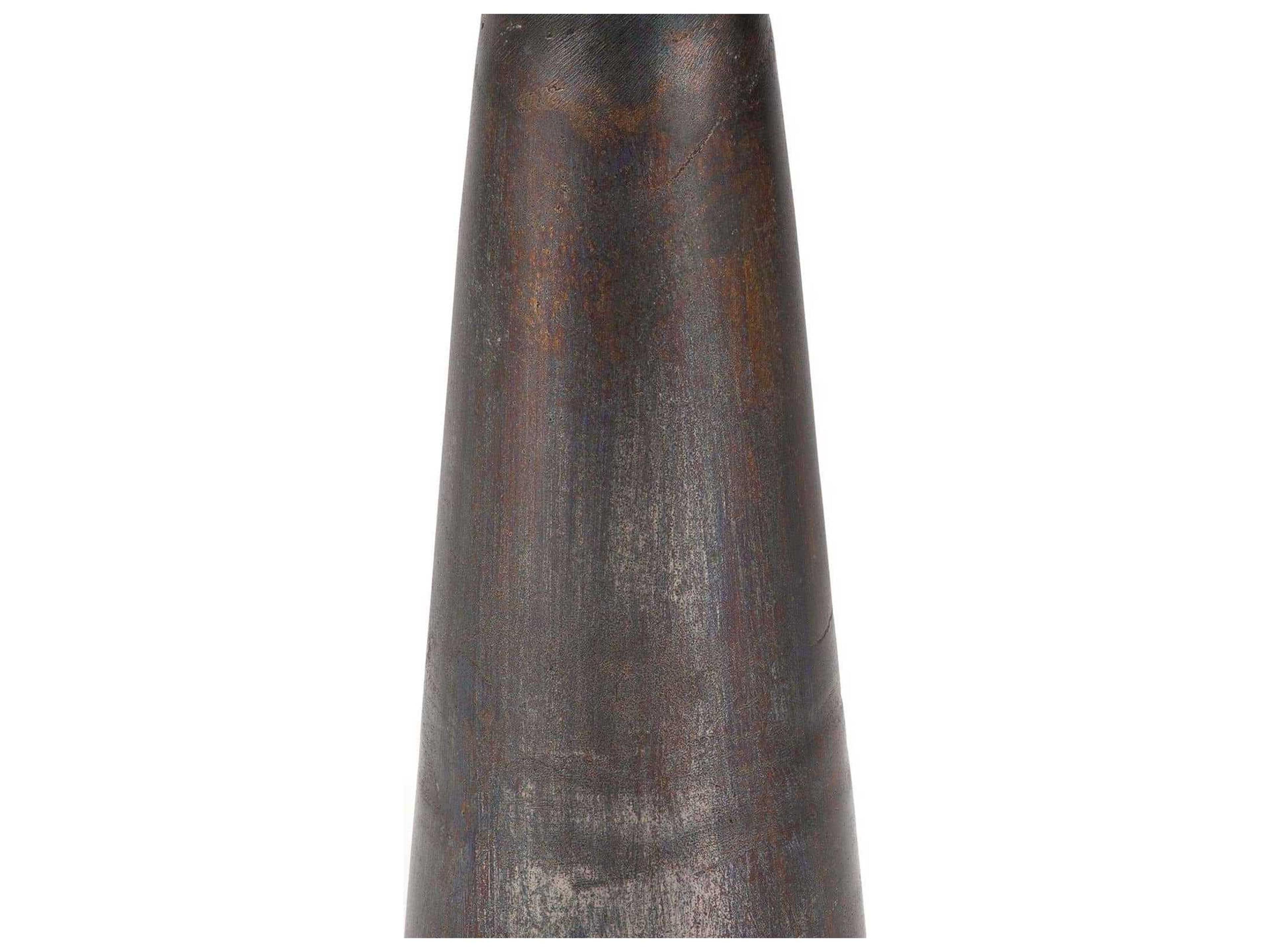 Regina Andrew Ellis Round Metal Blackened Iron End Table