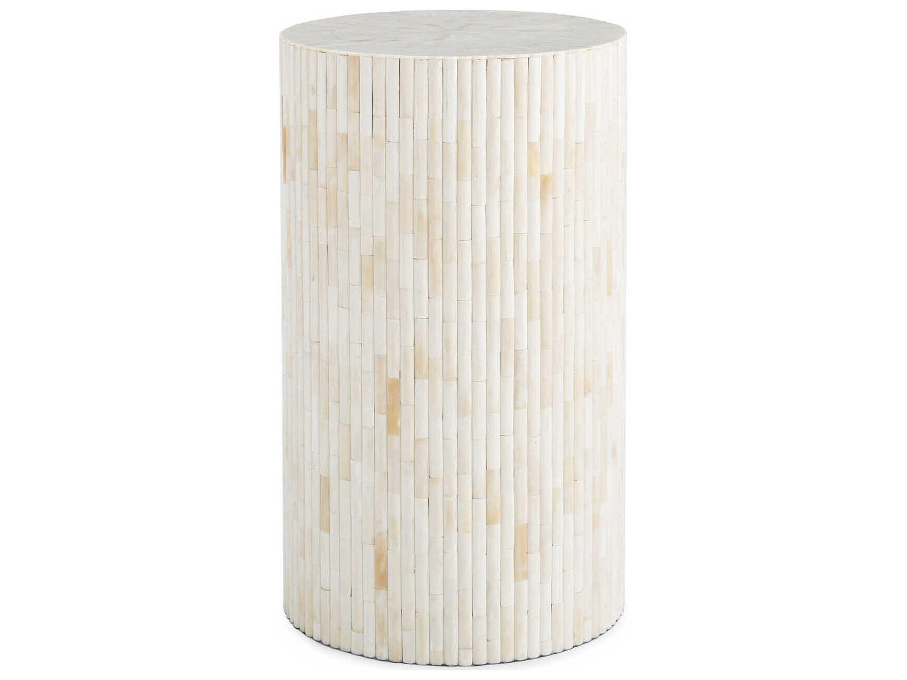 Isabelle Round Natural End Table