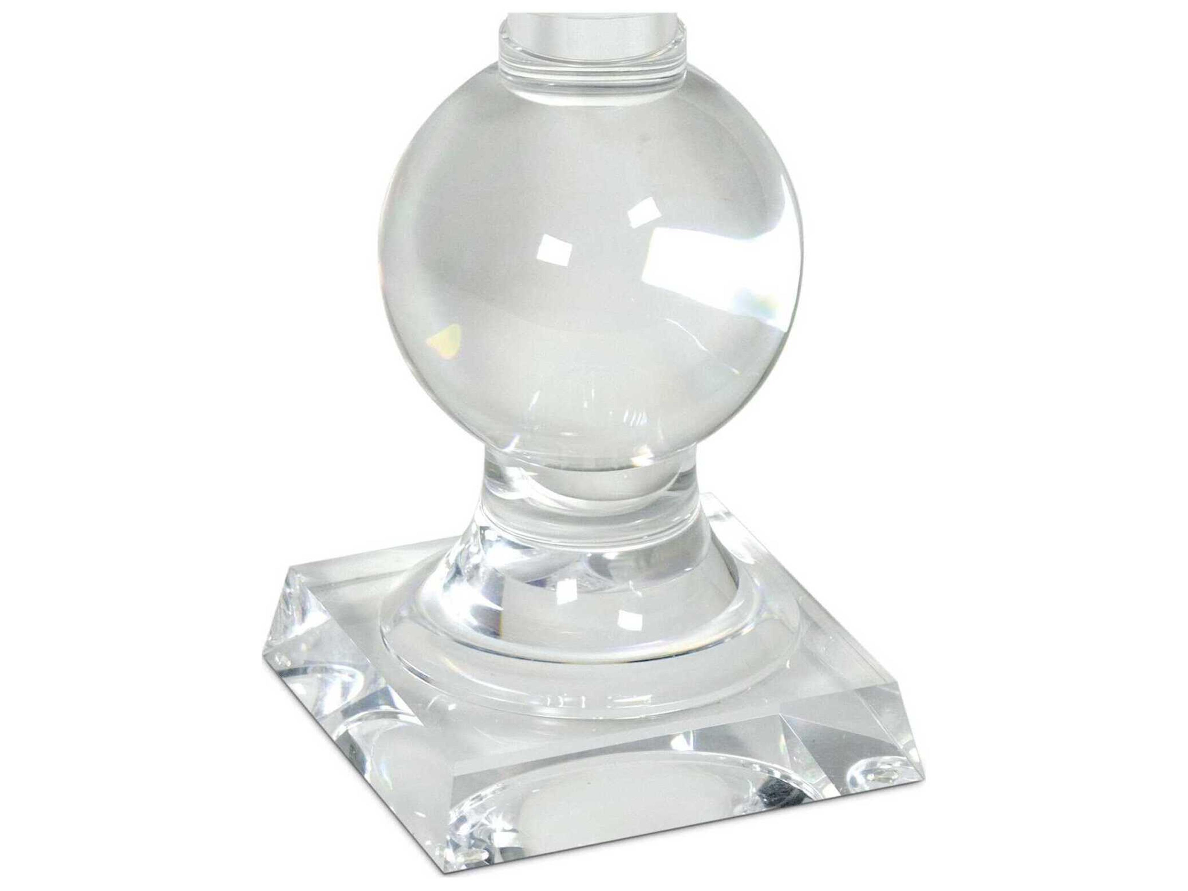 Regina Andrew Stowe Round Acrylic Clear End Table