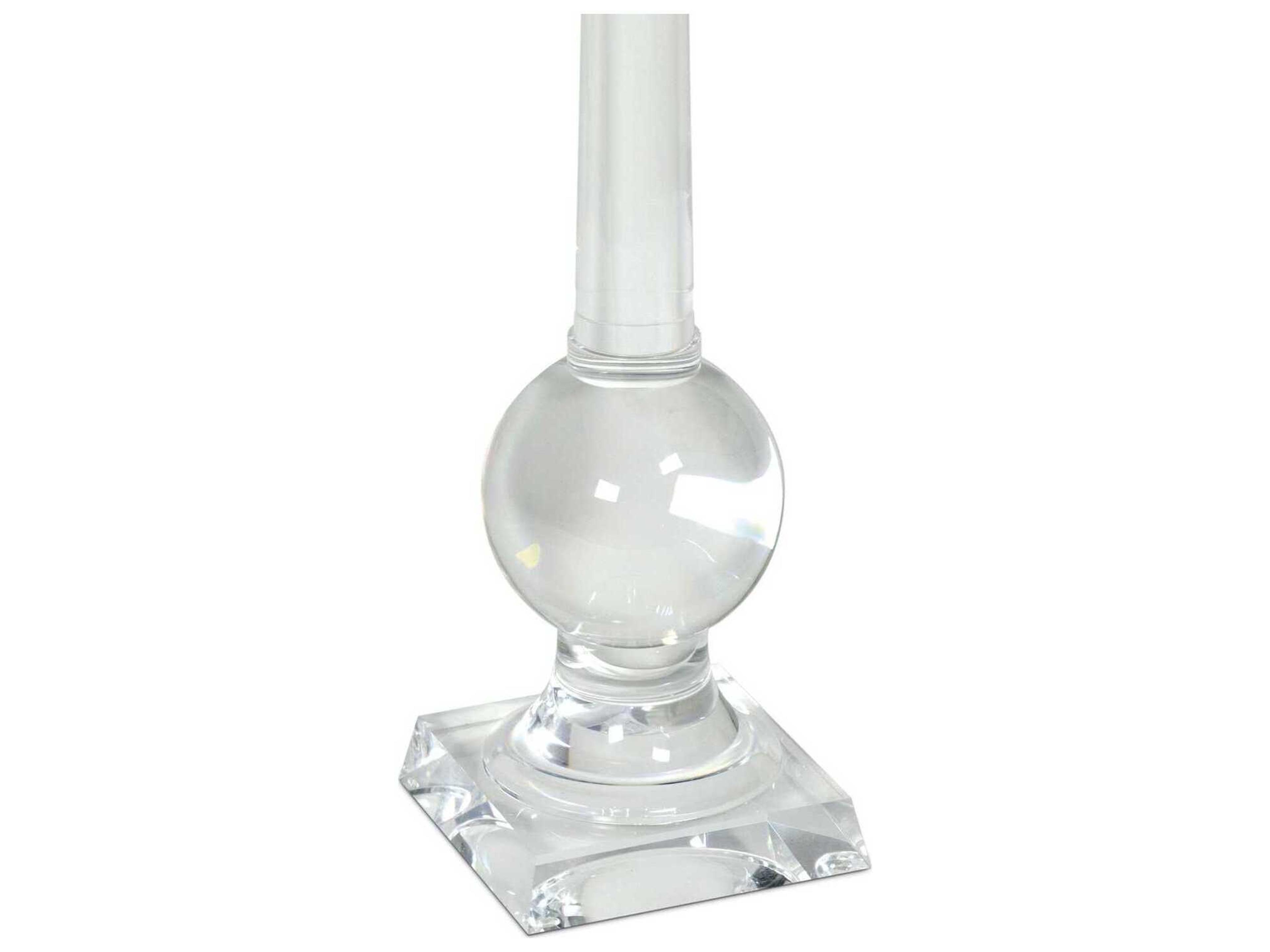 Regina Andrew Stowe Round Acrylic Clear End Table