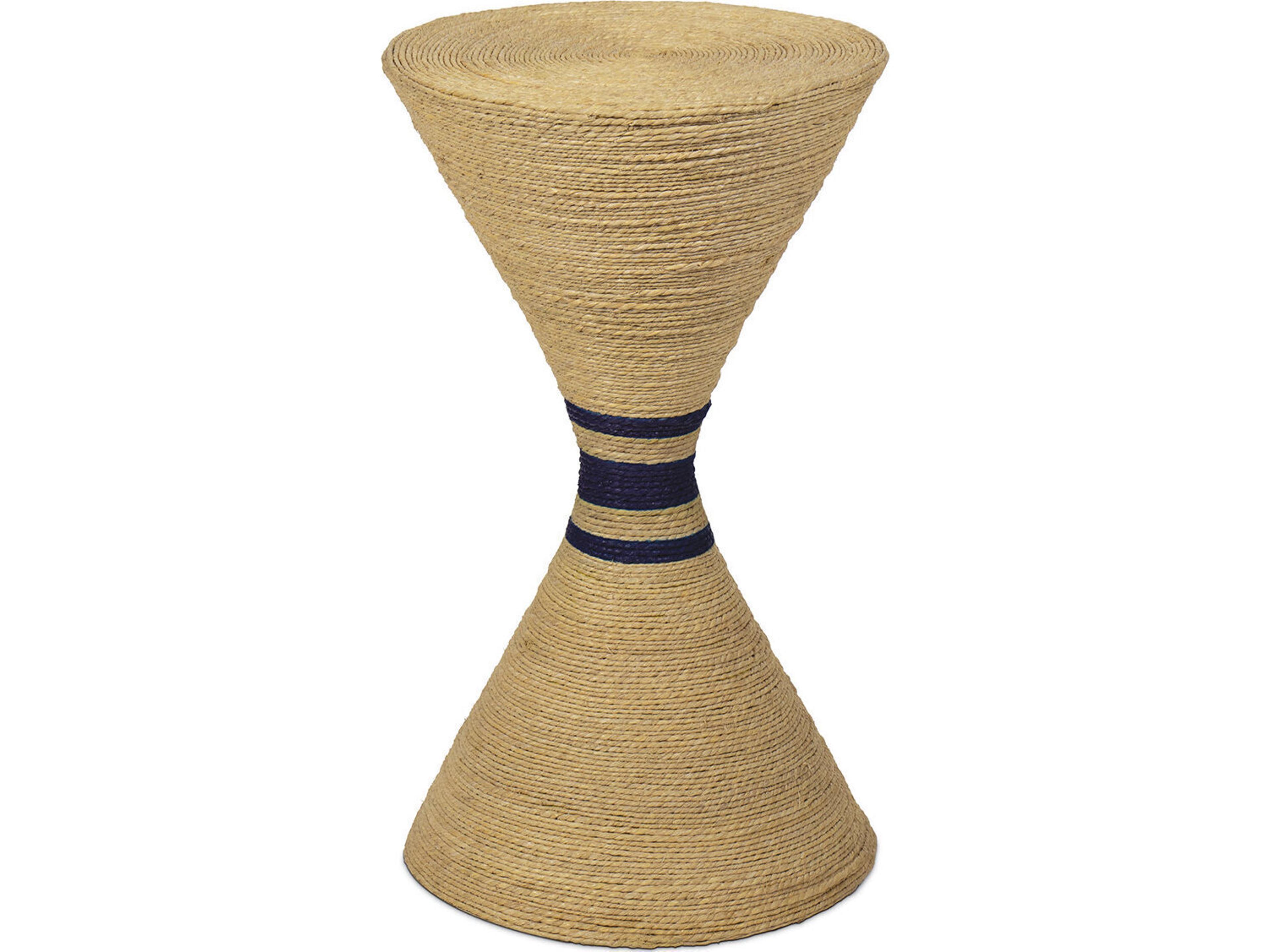 Regina Andrew Maren Round Wicker Natural Short End Table