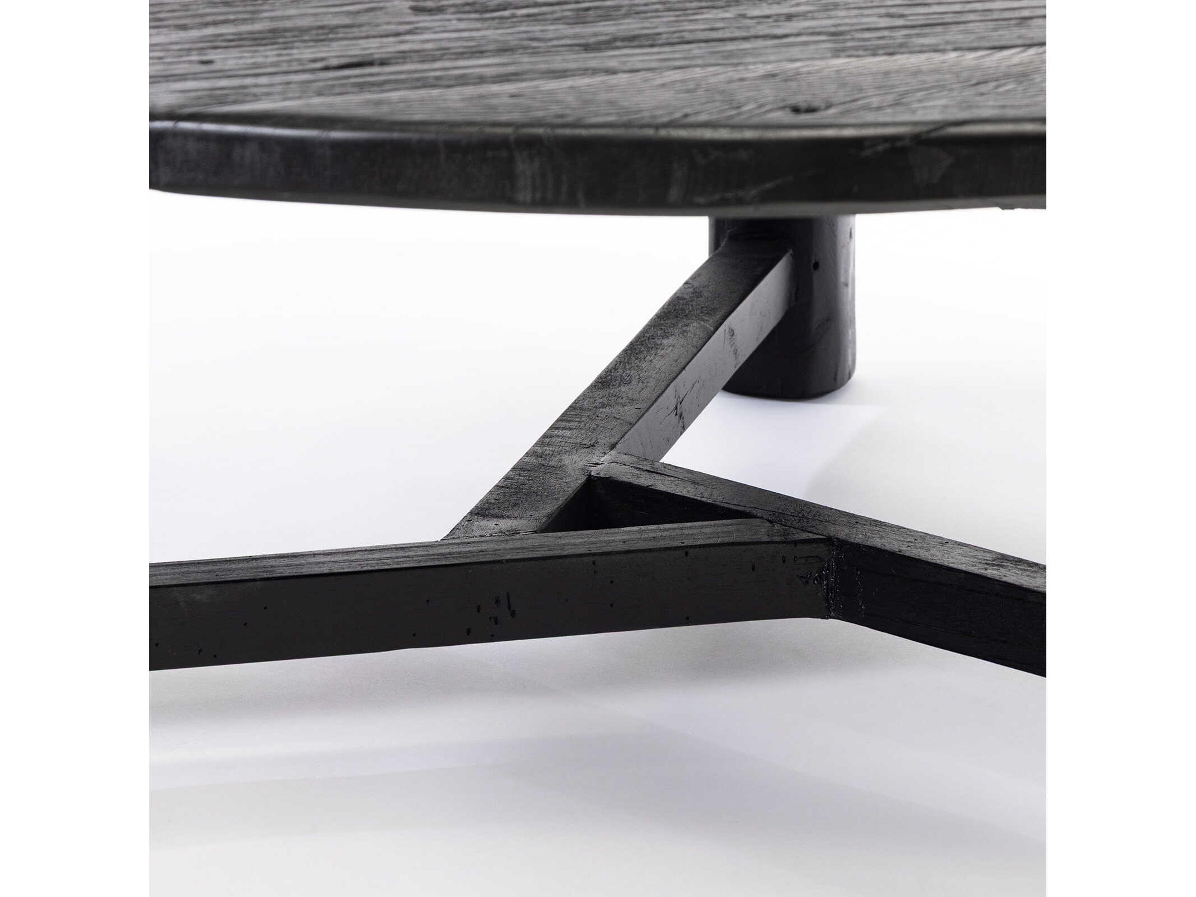 Regina Andrew Sonoma Round Wood Black Coffee Table