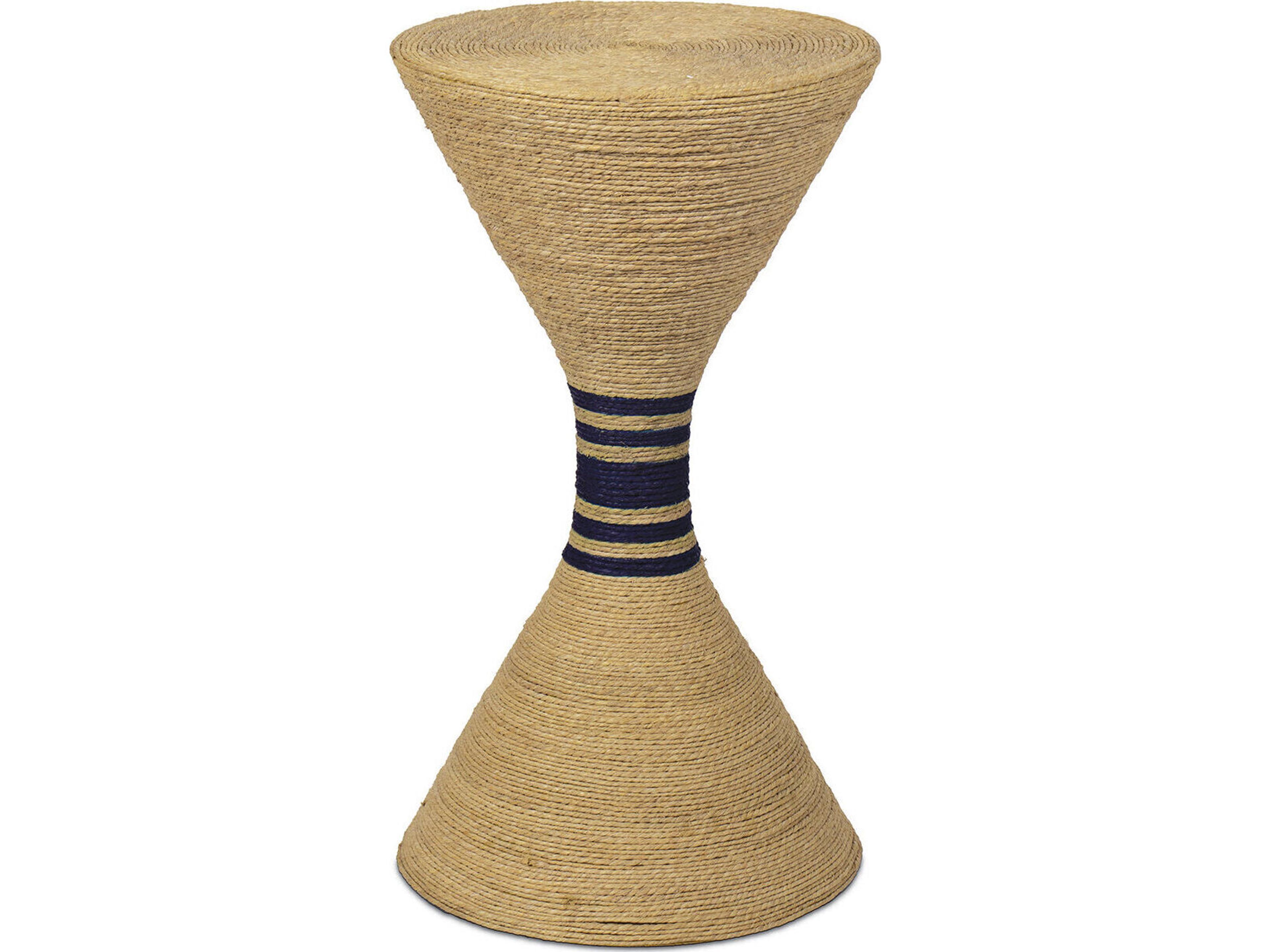 Maren Round Wicker Natural Medium End Table