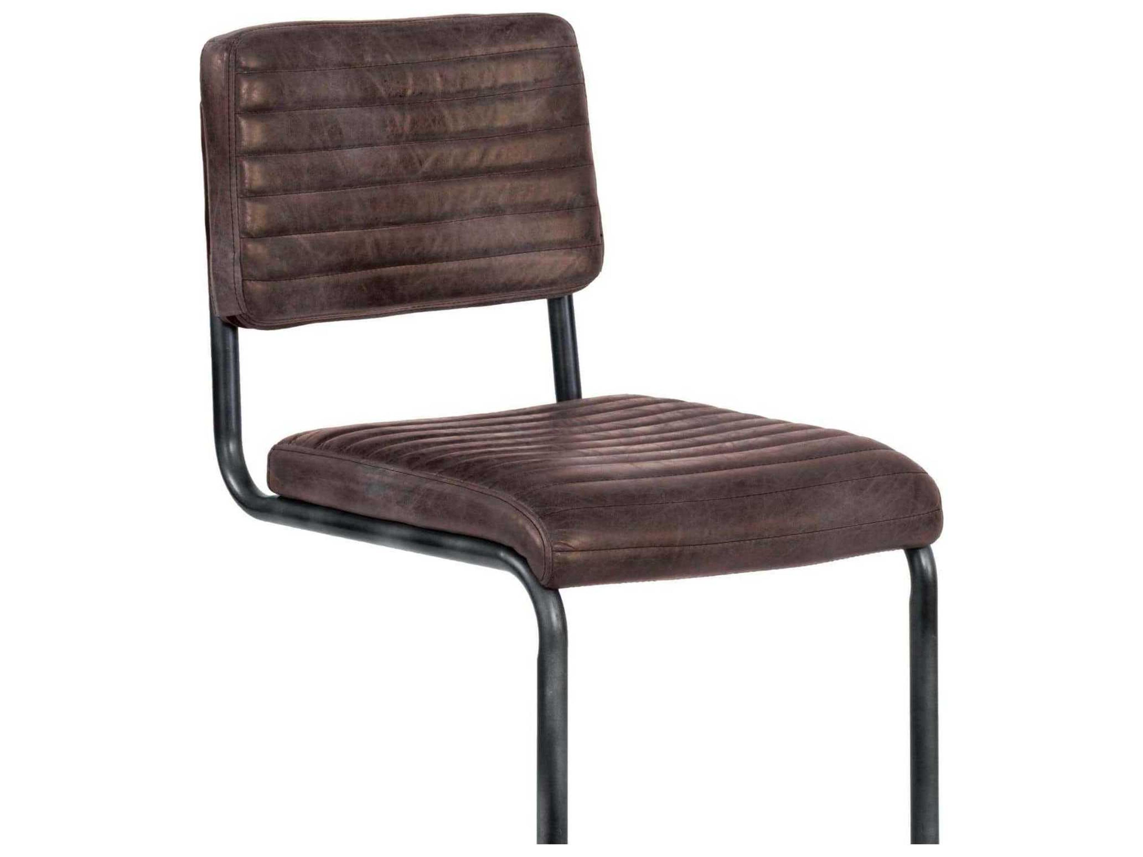 Regina Andrew Dylan Leather Brown Bar Stool