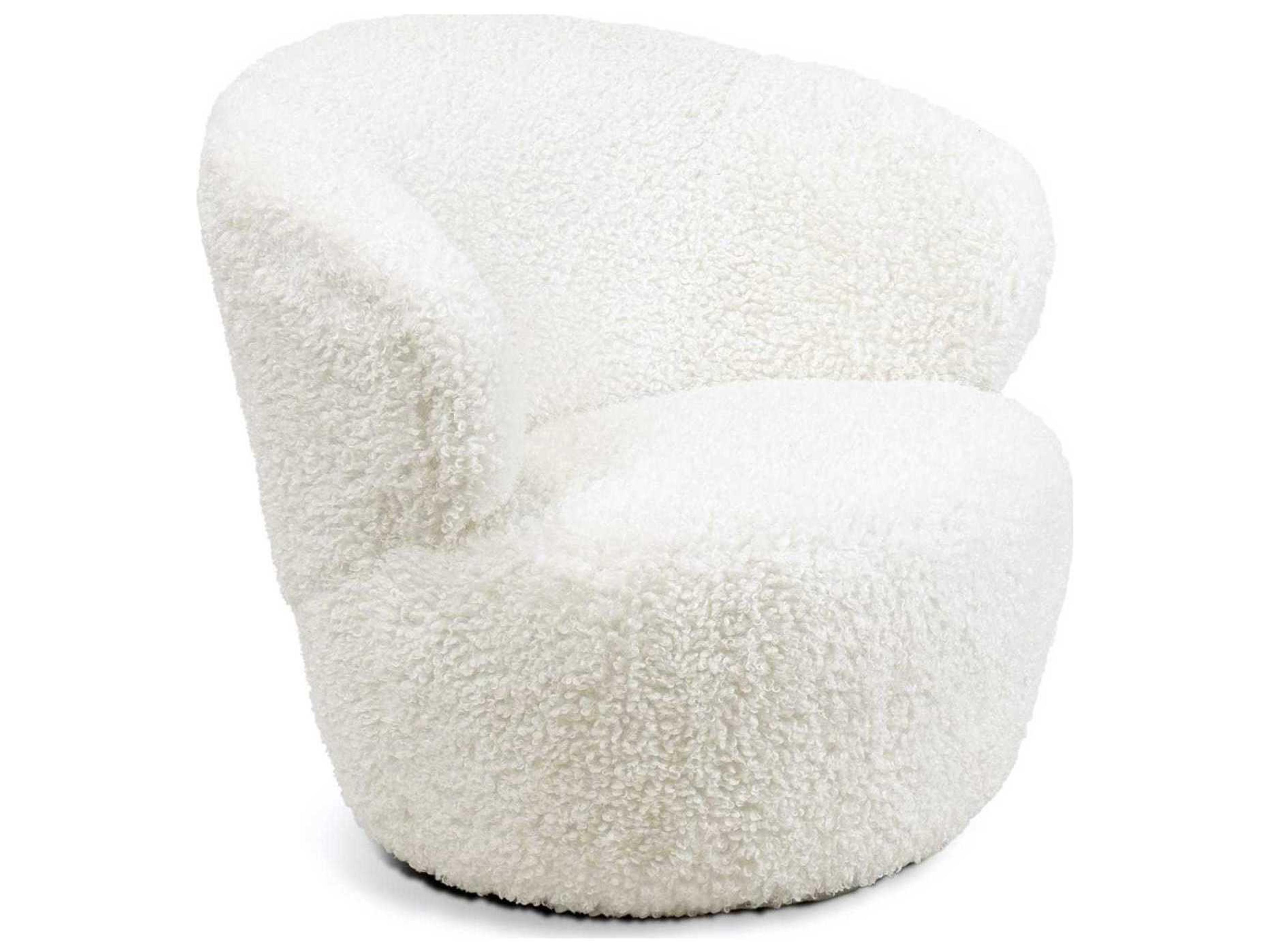 Myra Swivel Accent Chair Modern Boucle