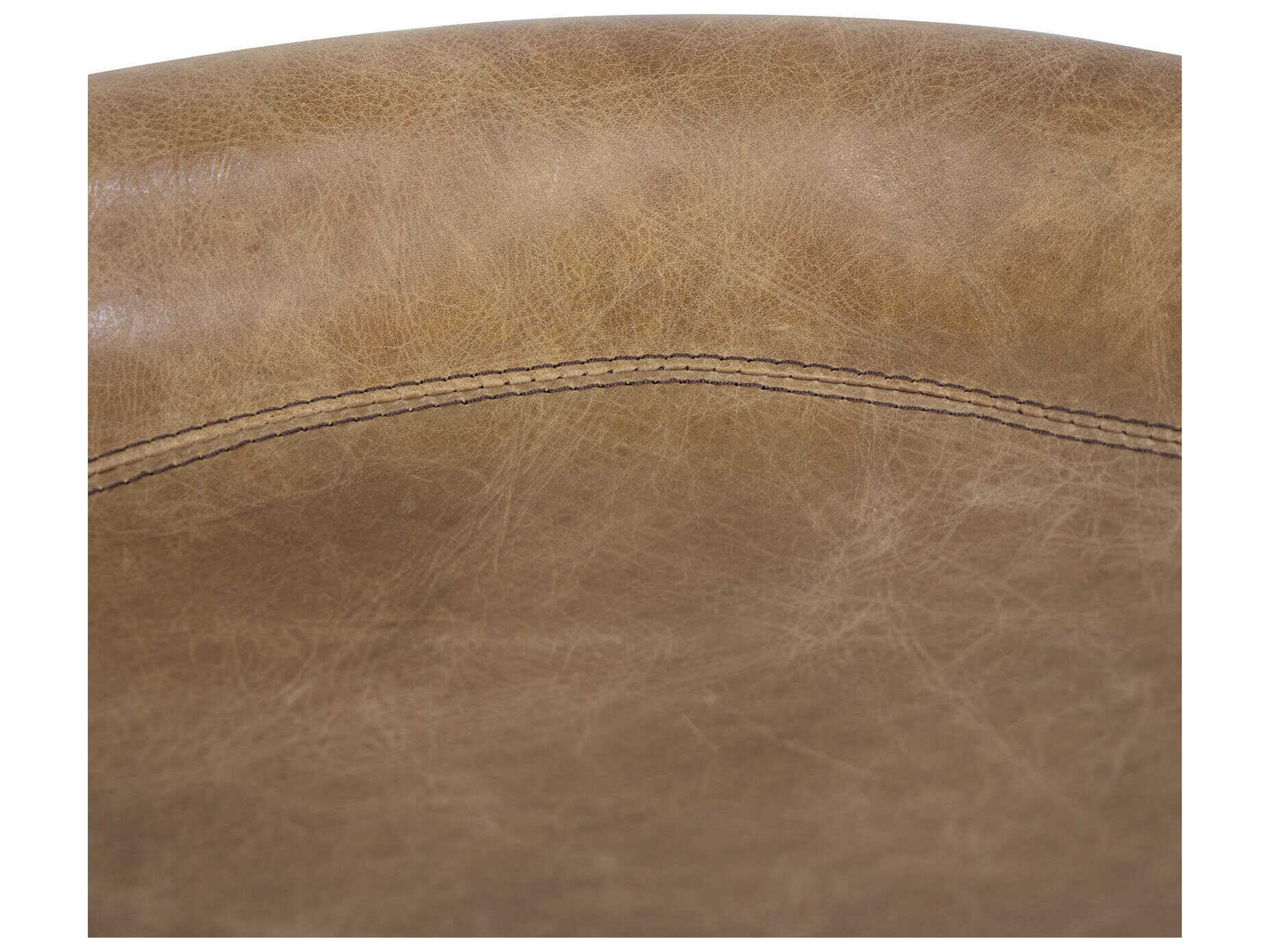 Regina Andrew Marc Brown Leather Bar Stool Set of 2