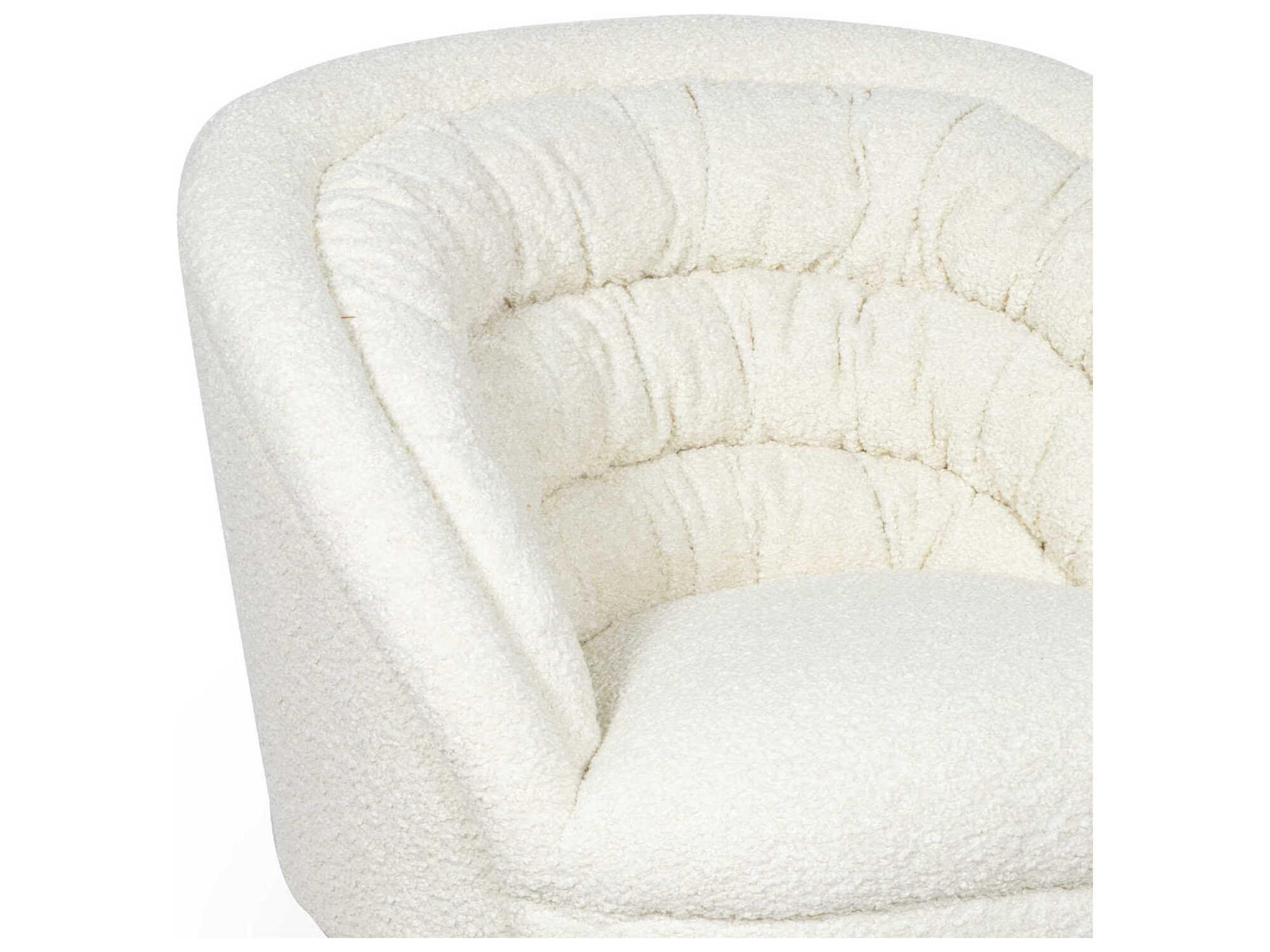 Regina Andrew Gigi White Fabric Accent Chair