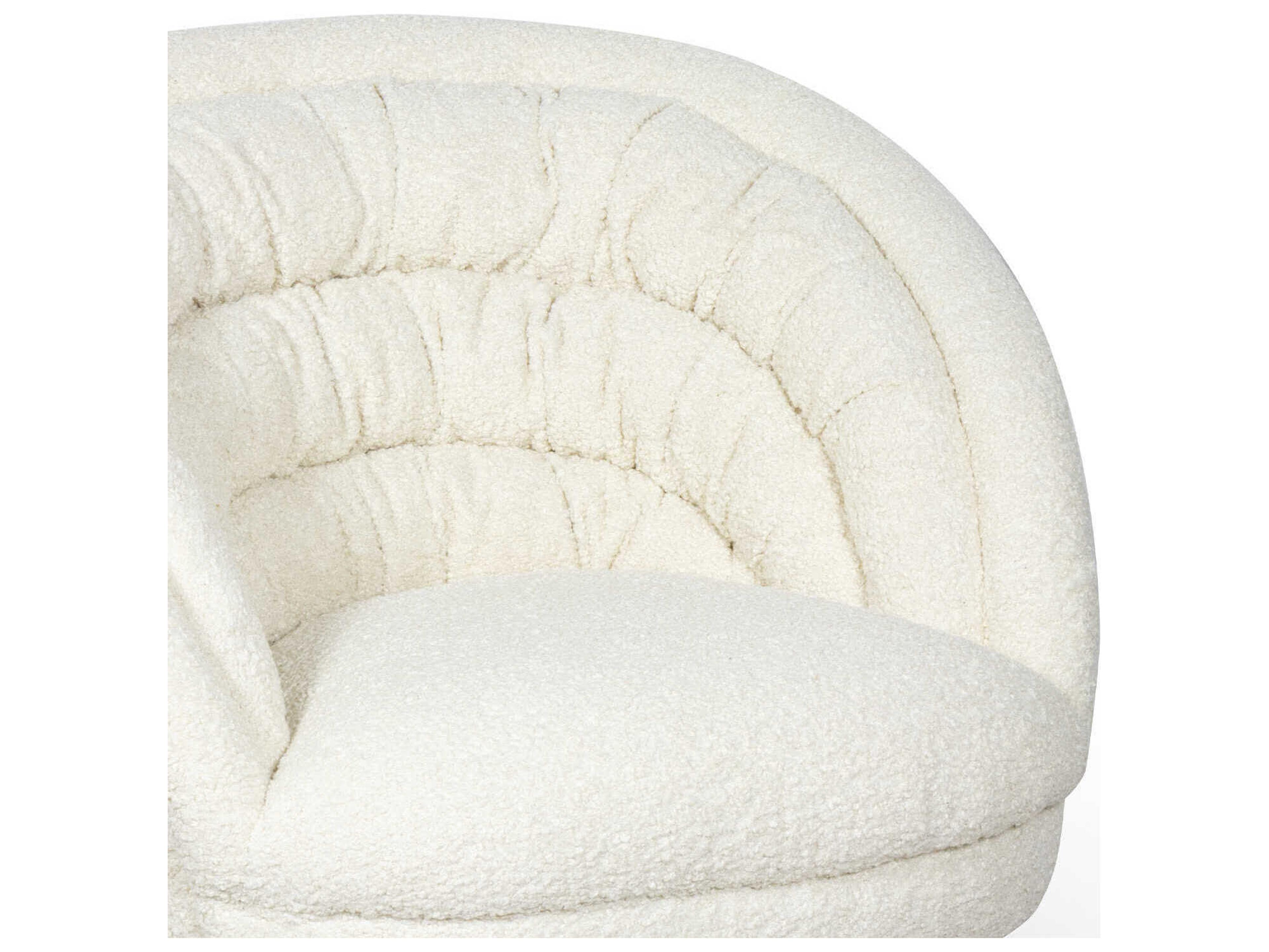 Regina Andrew Gigi White Fabric Accent Chair