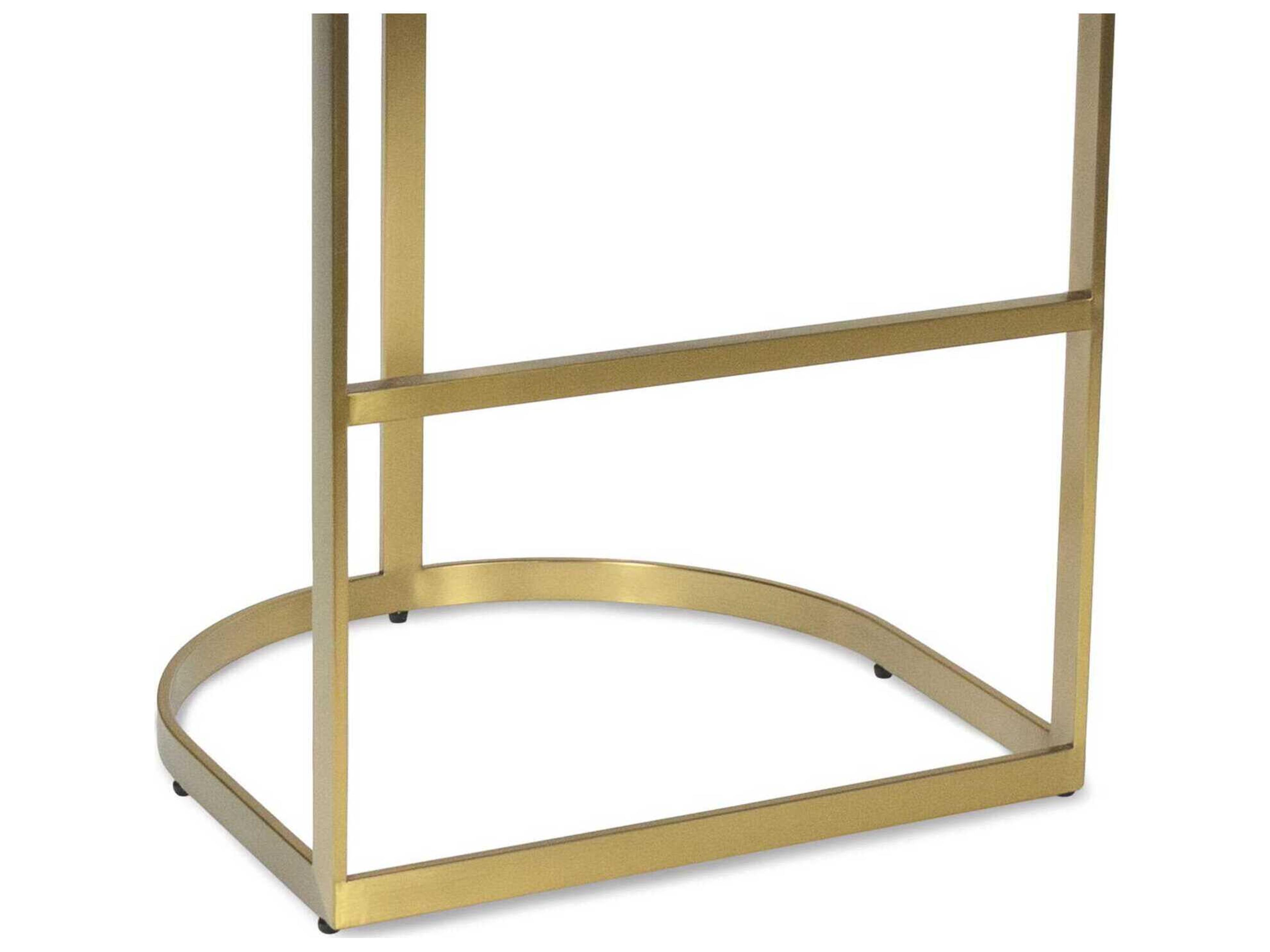 Regina Andrew Owen Black Leather Bar Stool