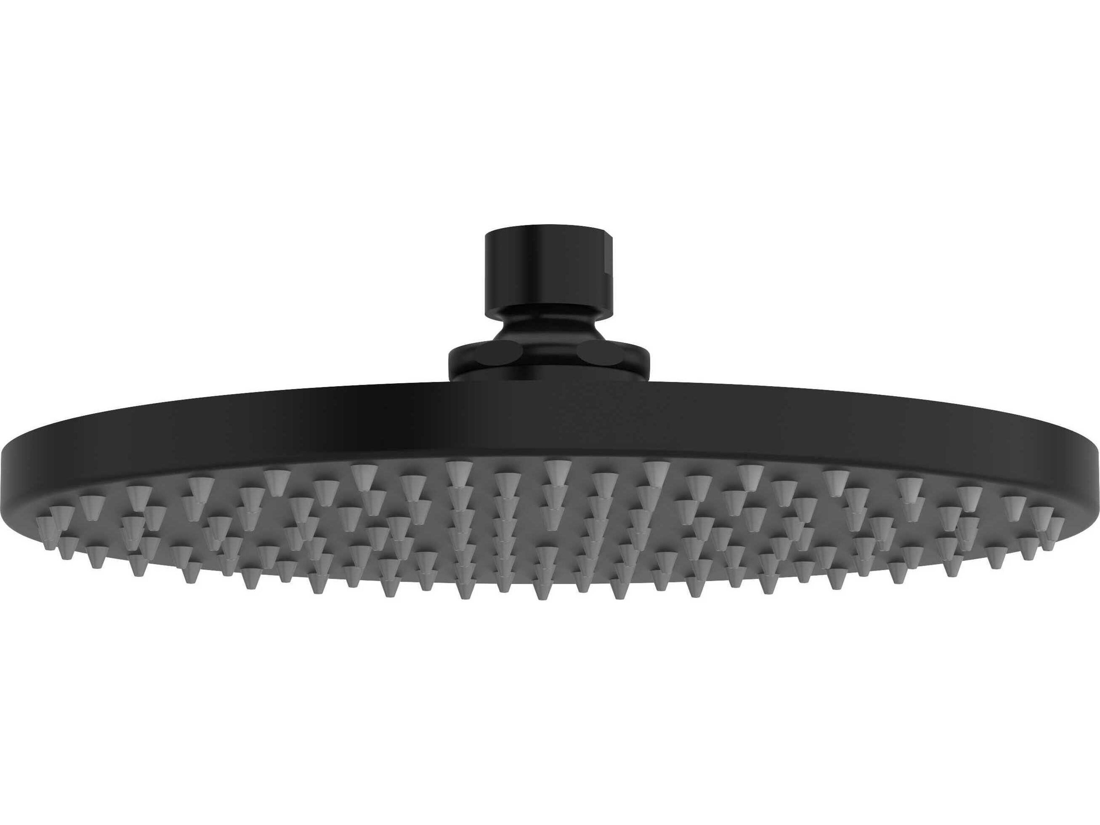 Black WaterSense Rain Showerhead