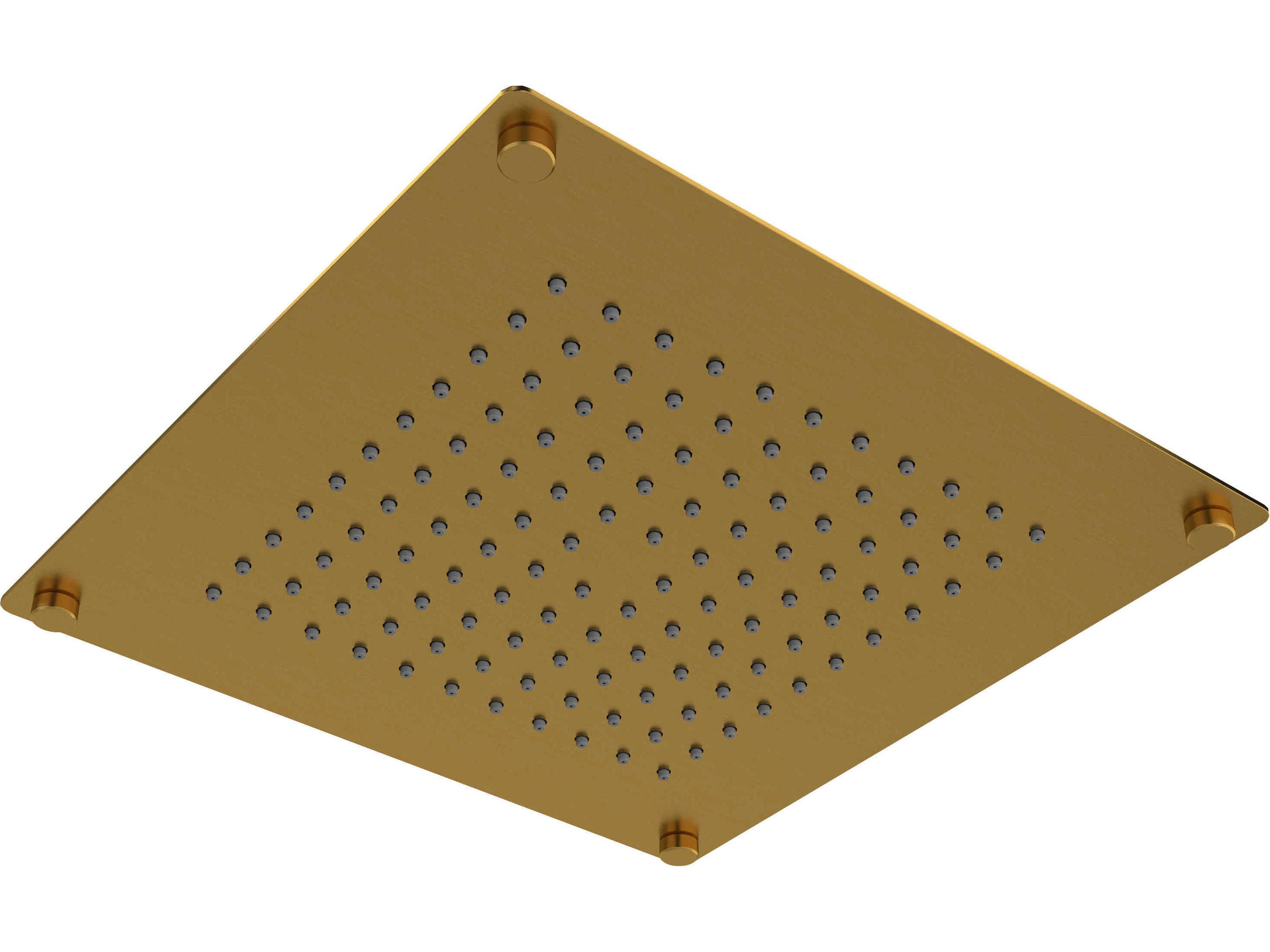 Brushed Gold Built-In WaterSense Rain Showerhead