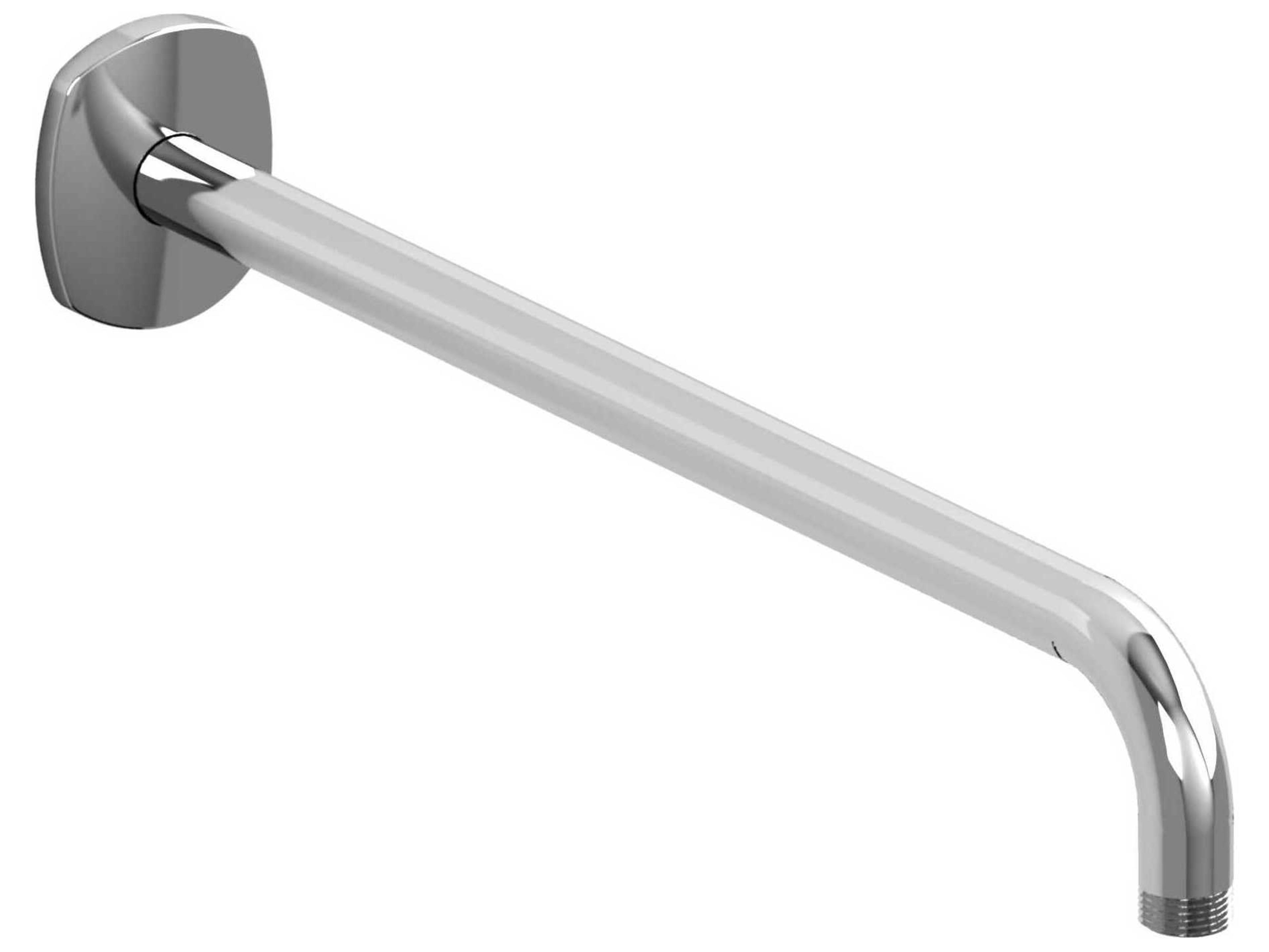 Chrome Reach Wall Mount Shower Arm with Oval Escutcheon