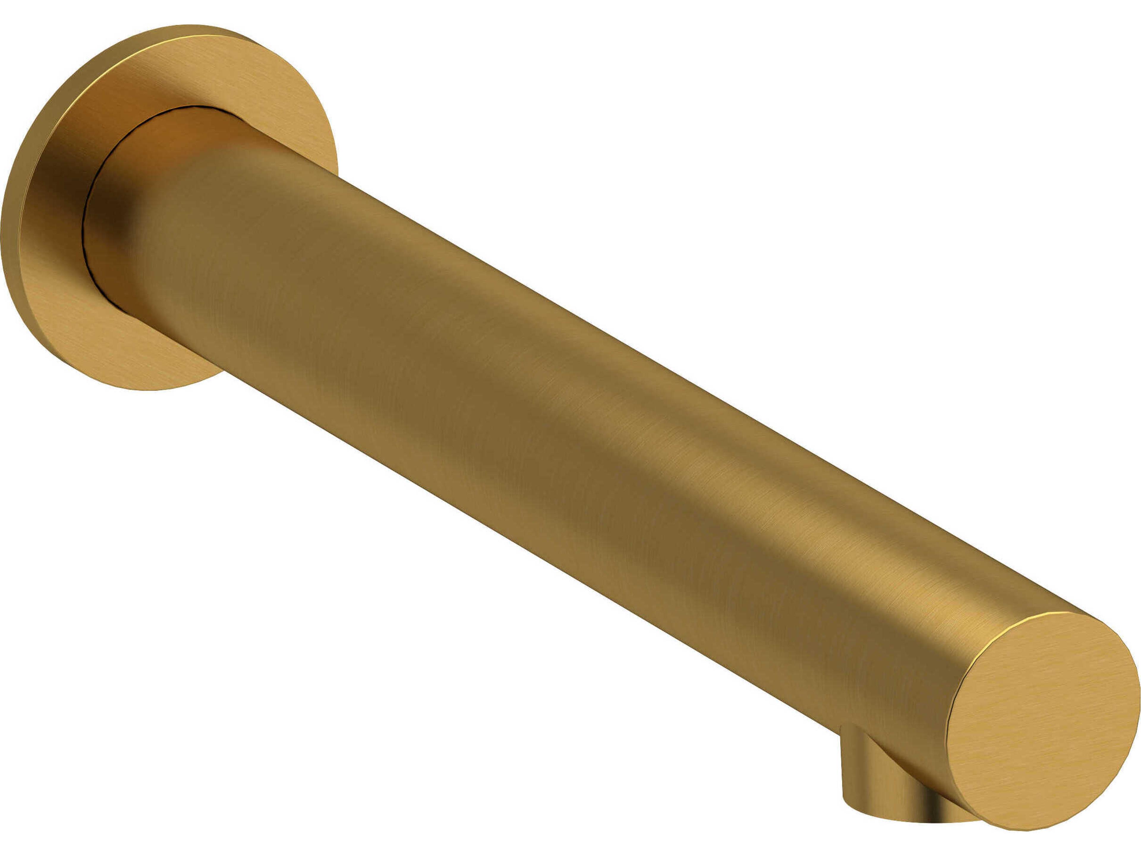 Brushed Gold Wall Mount Tub Spout
