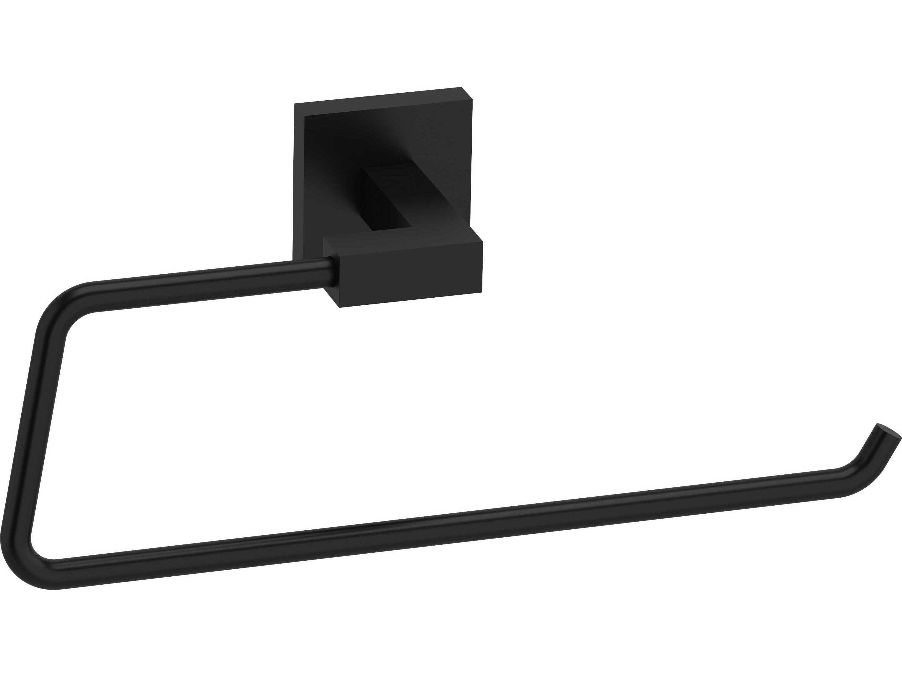 Kubik Black Towel Holder