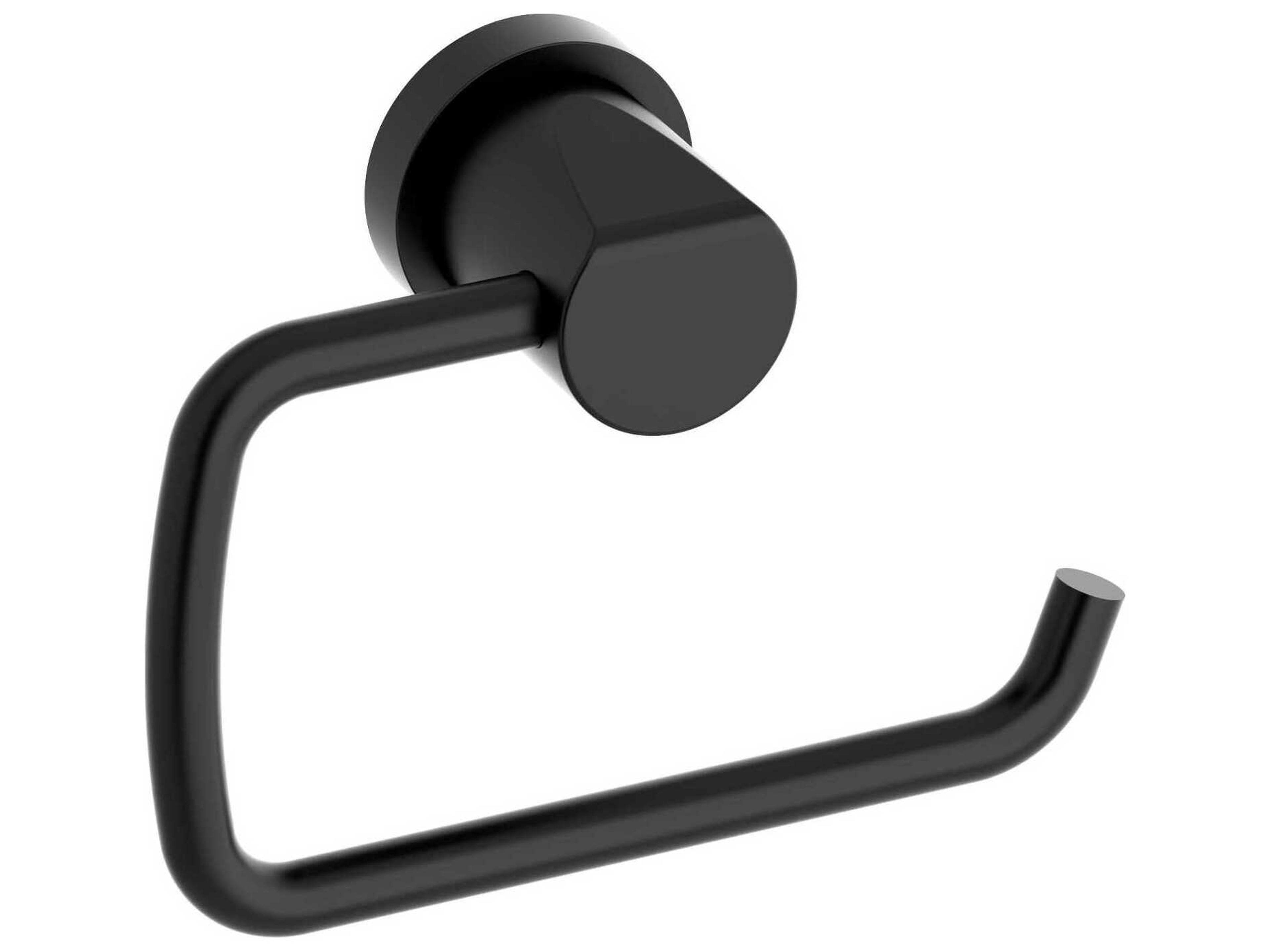 Parabola Black Toilet Paper Holder