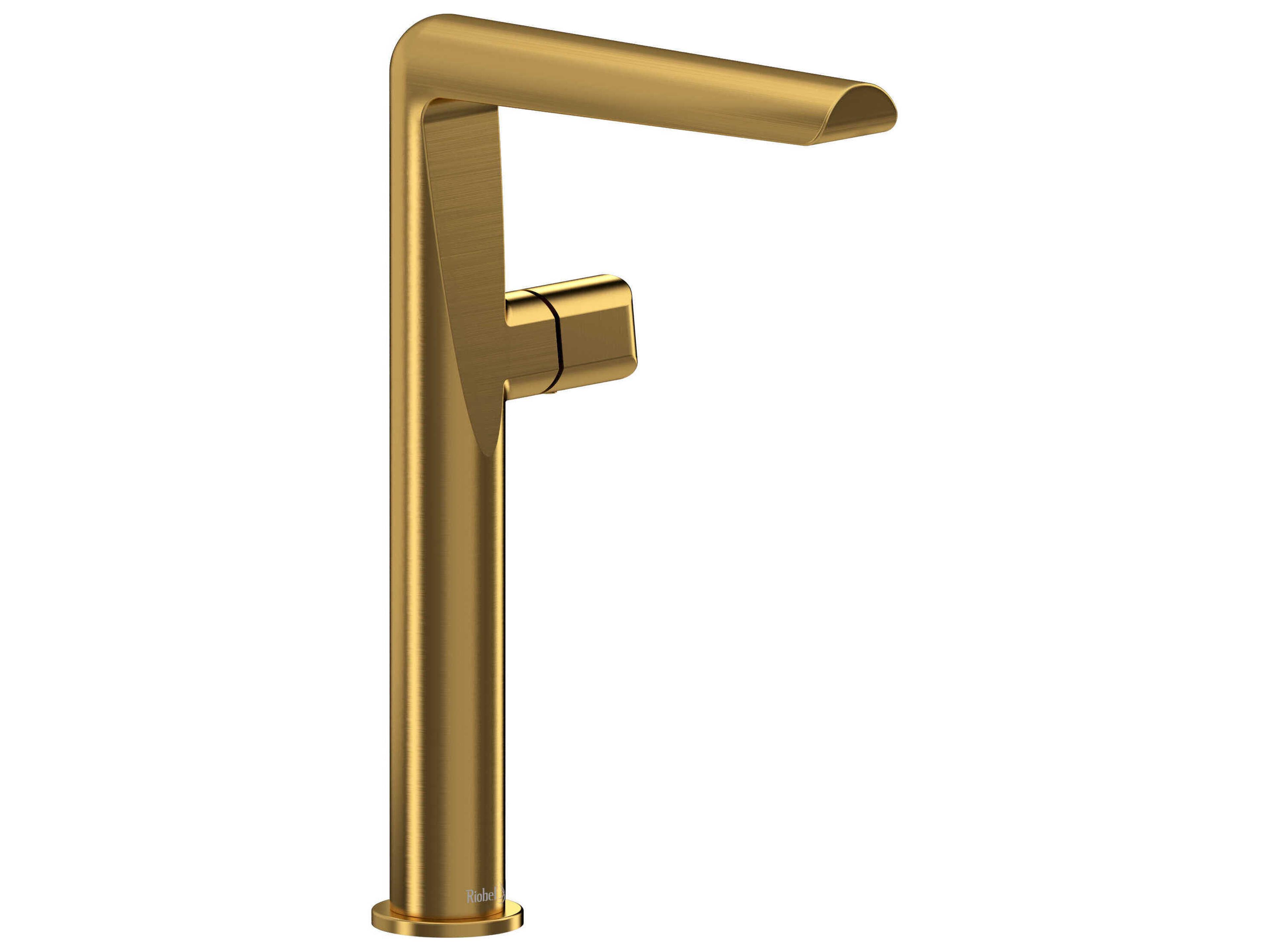 Parabola Brushed Gold Single Handle Tall Lavatory Faucet