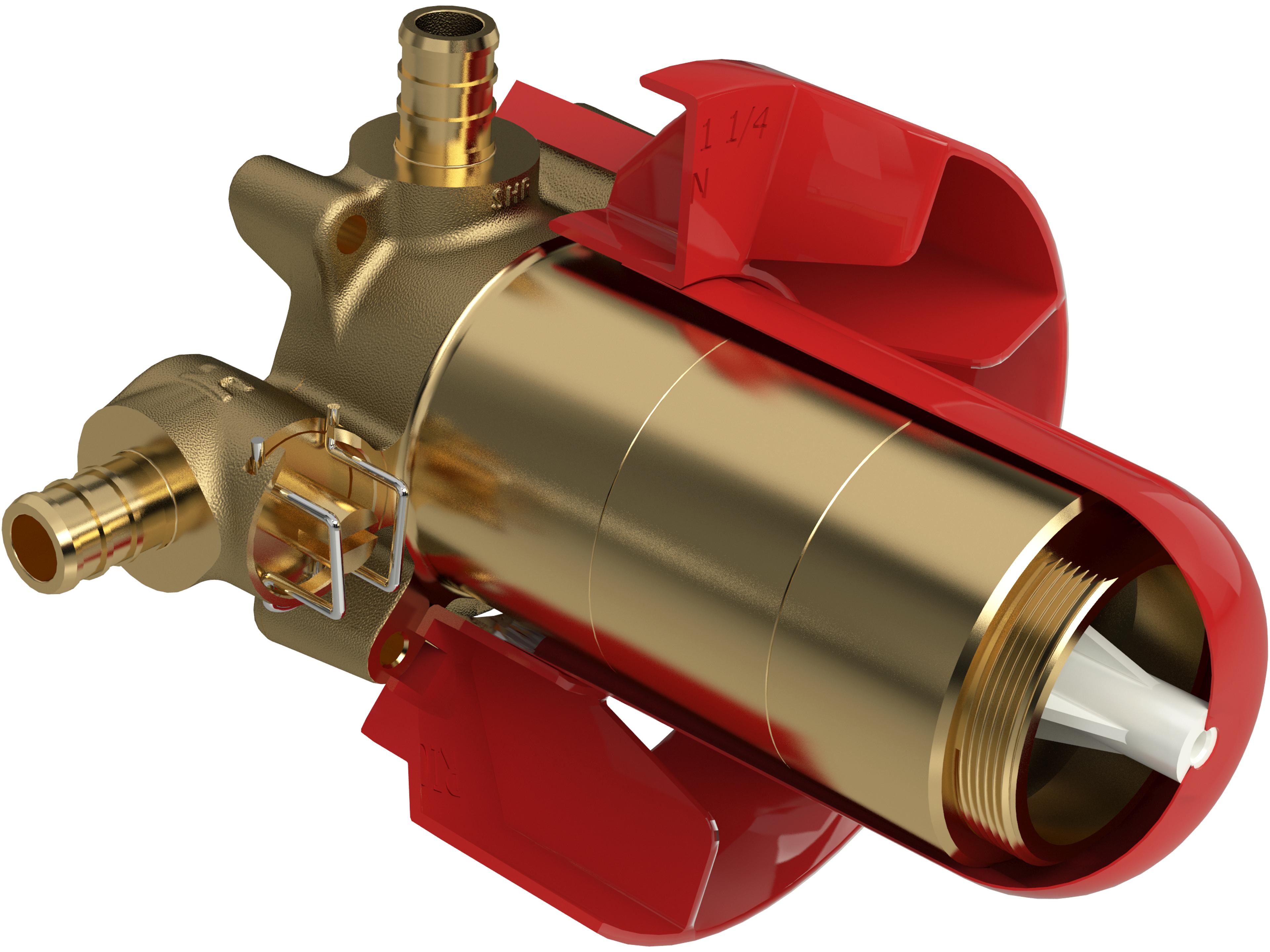 2-way Type T/P Thermostatic/pressure Balance Coaxial Valve Rough PEX