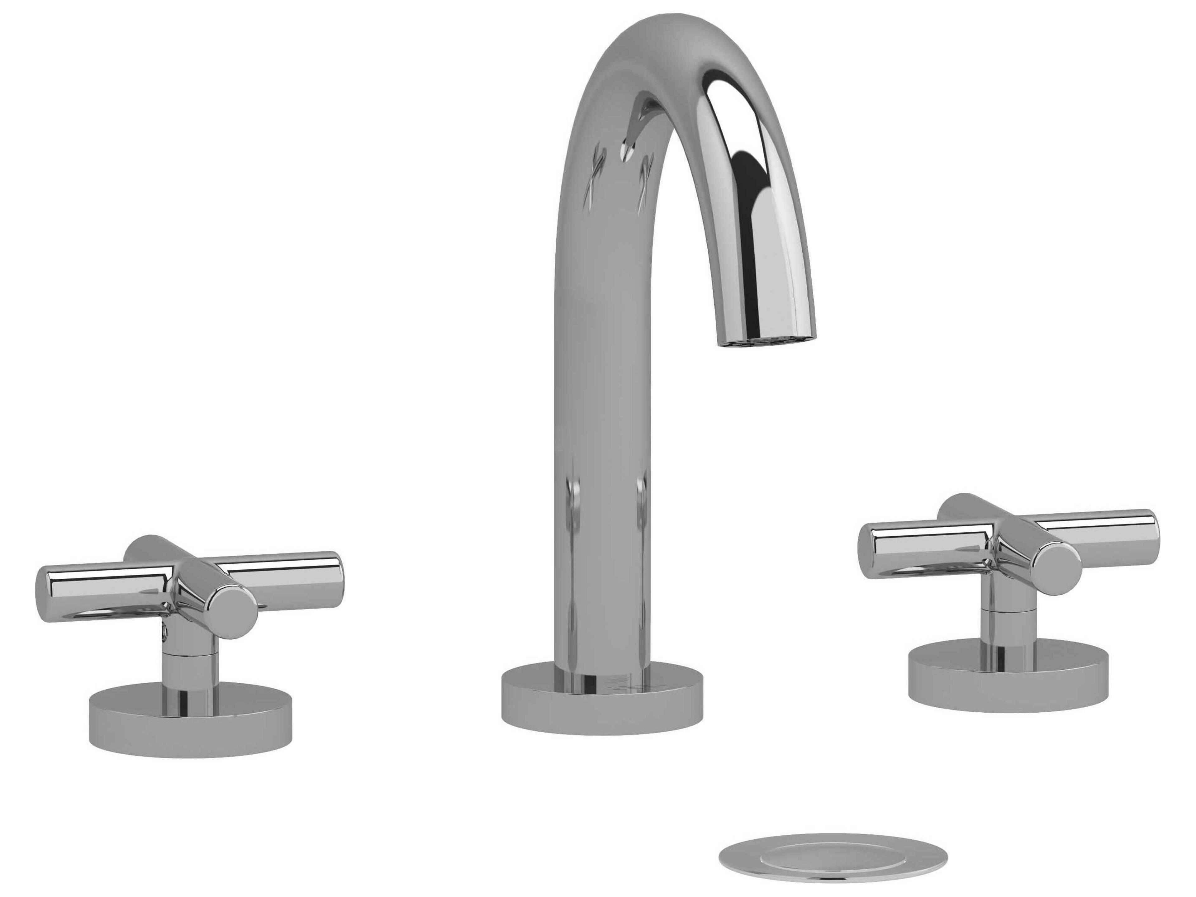 Riu Chrome Widespread Lavatory Faucet with C-Spout